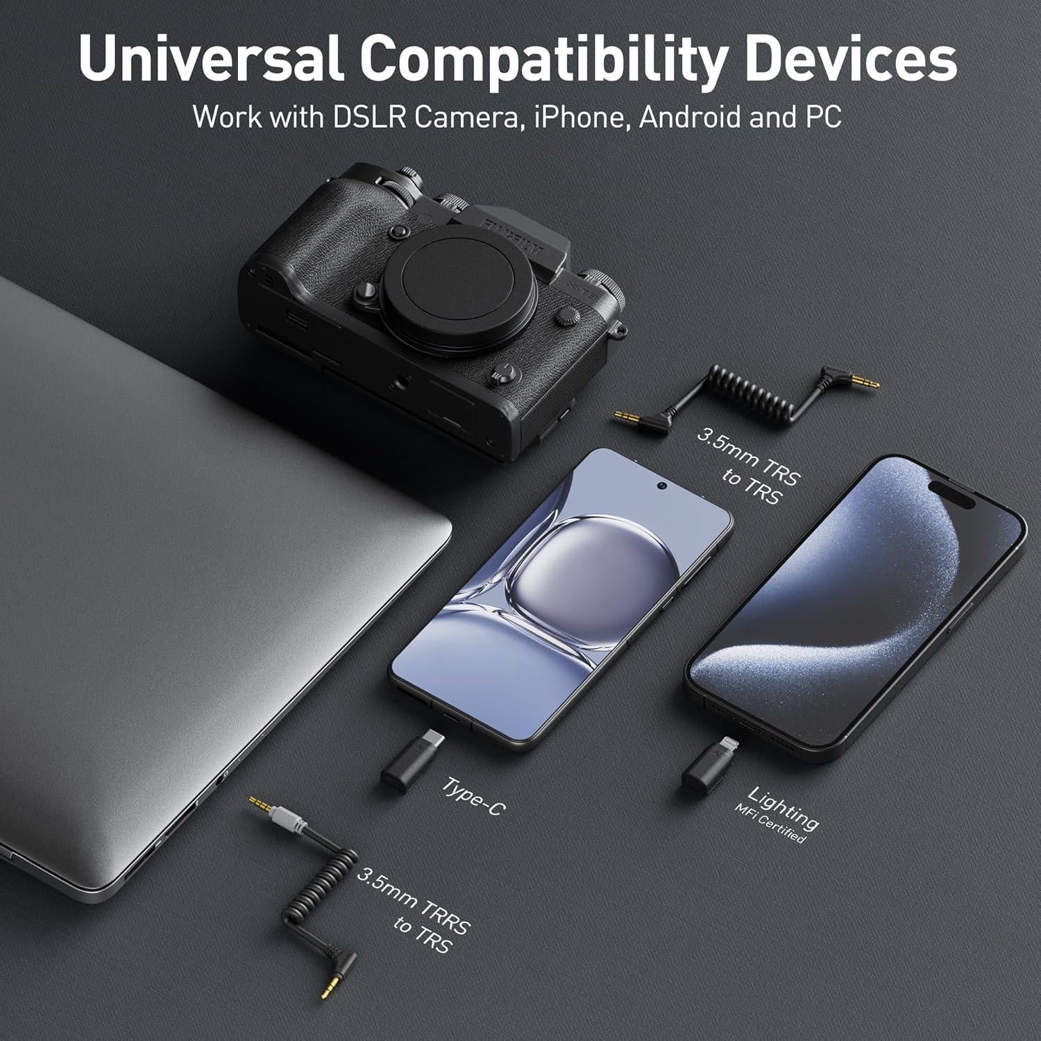 Micrófono Lavalier Inalámbrico Saramonic BLINK500B2+ 150m