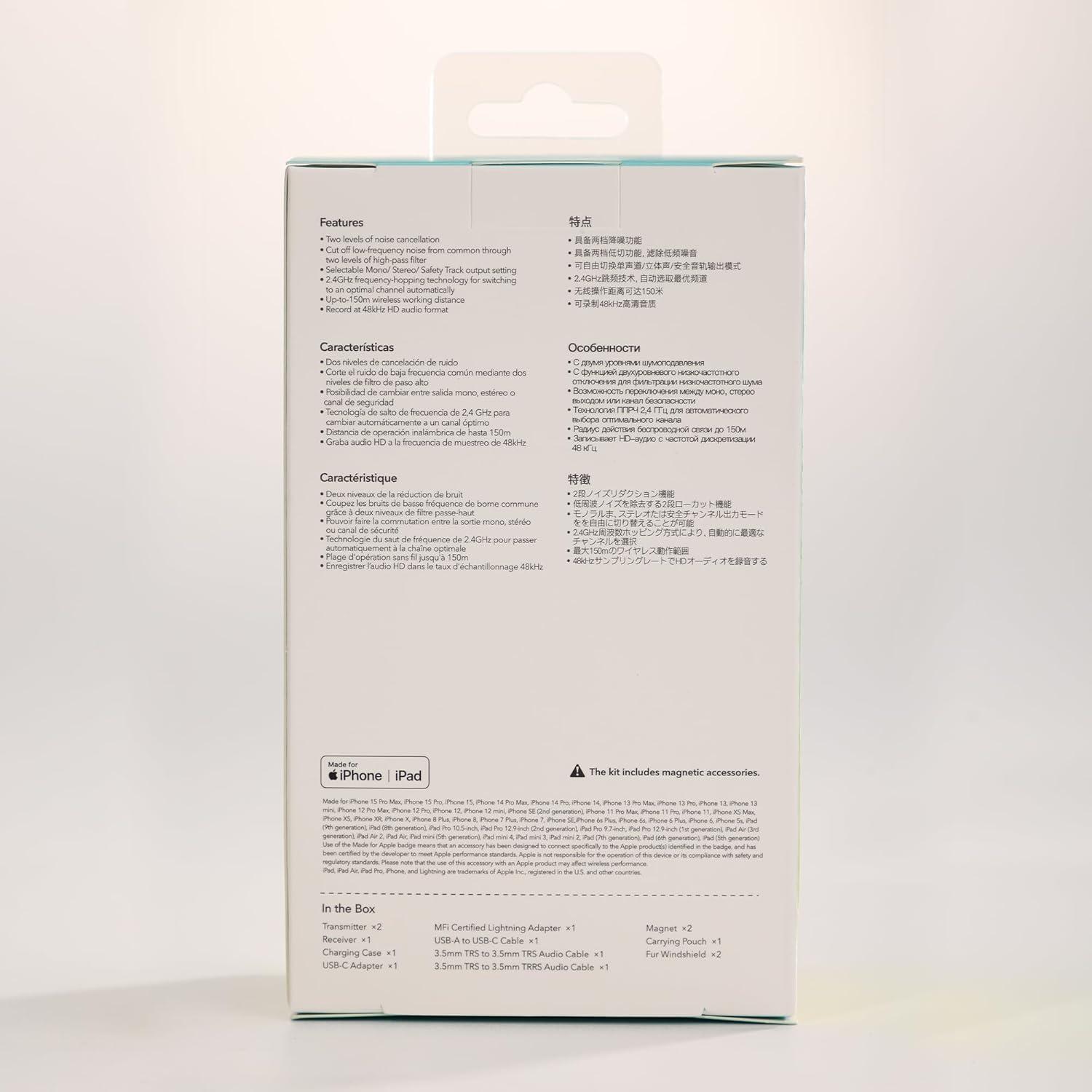 Micrófono Lavalier Inalámbrico Saramonic BLINK500B2+ 150m