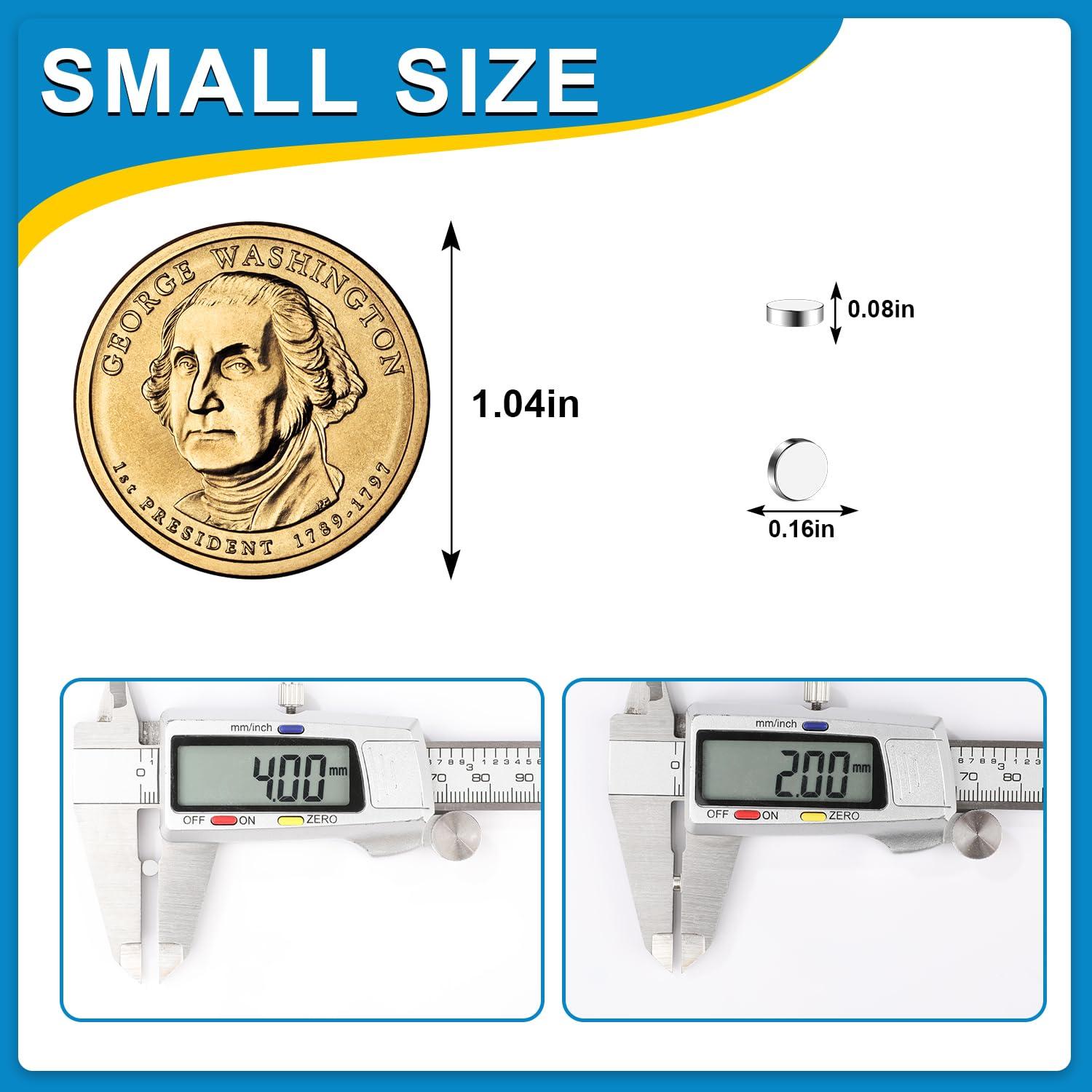 Paquete de 300 imanes de neodimio 4x2mm para manualidades