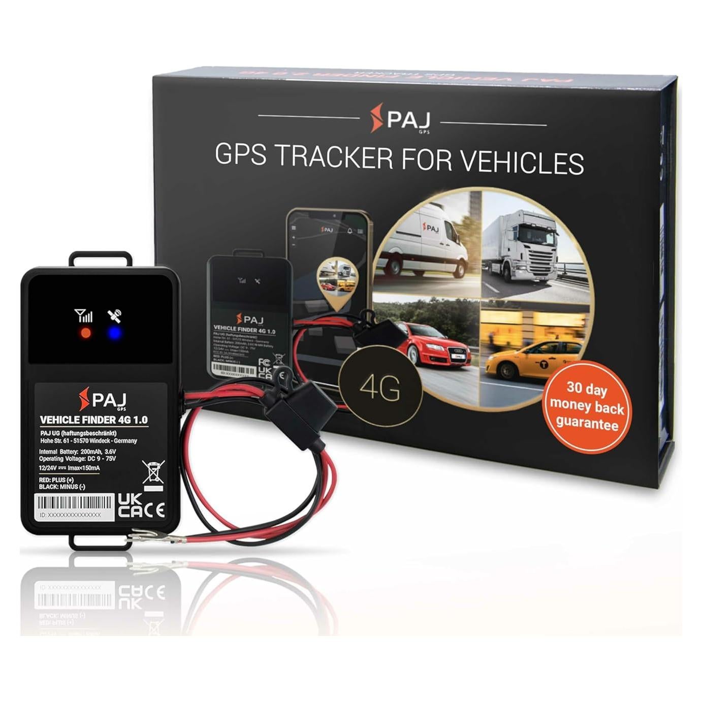 Localizador GPS PAJ 4G para Vehículos - Instalación Fácil
