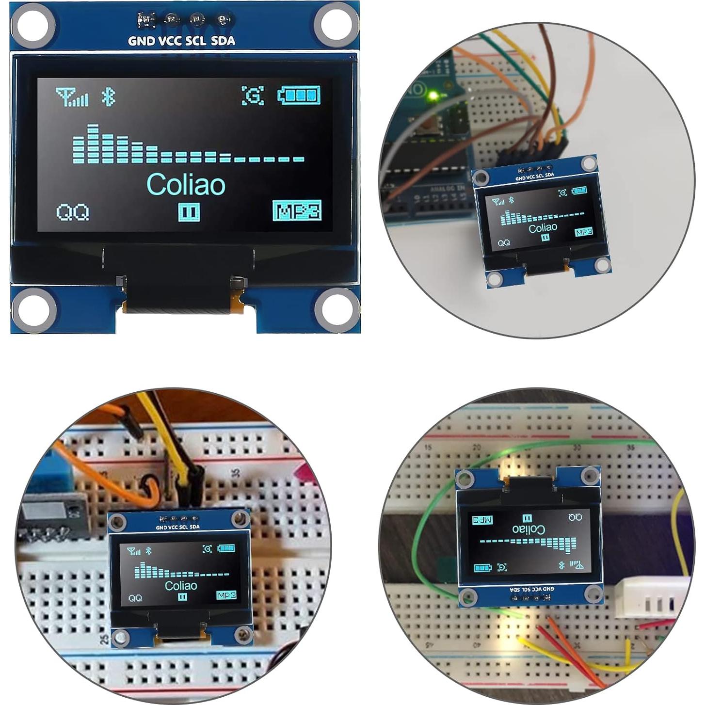 Módulo de Pantalla OLED 1.3" Coliao 128x64 IIC SSH1106 Azul