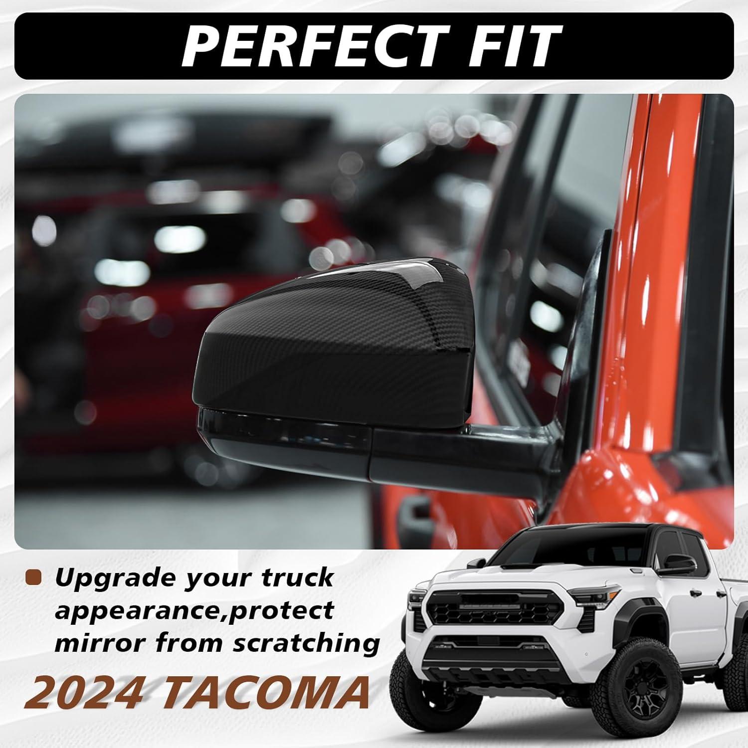 Cubierta Espejo Retrovisor Muslogy Toyota Tacoma 2024 Fibra Carbono