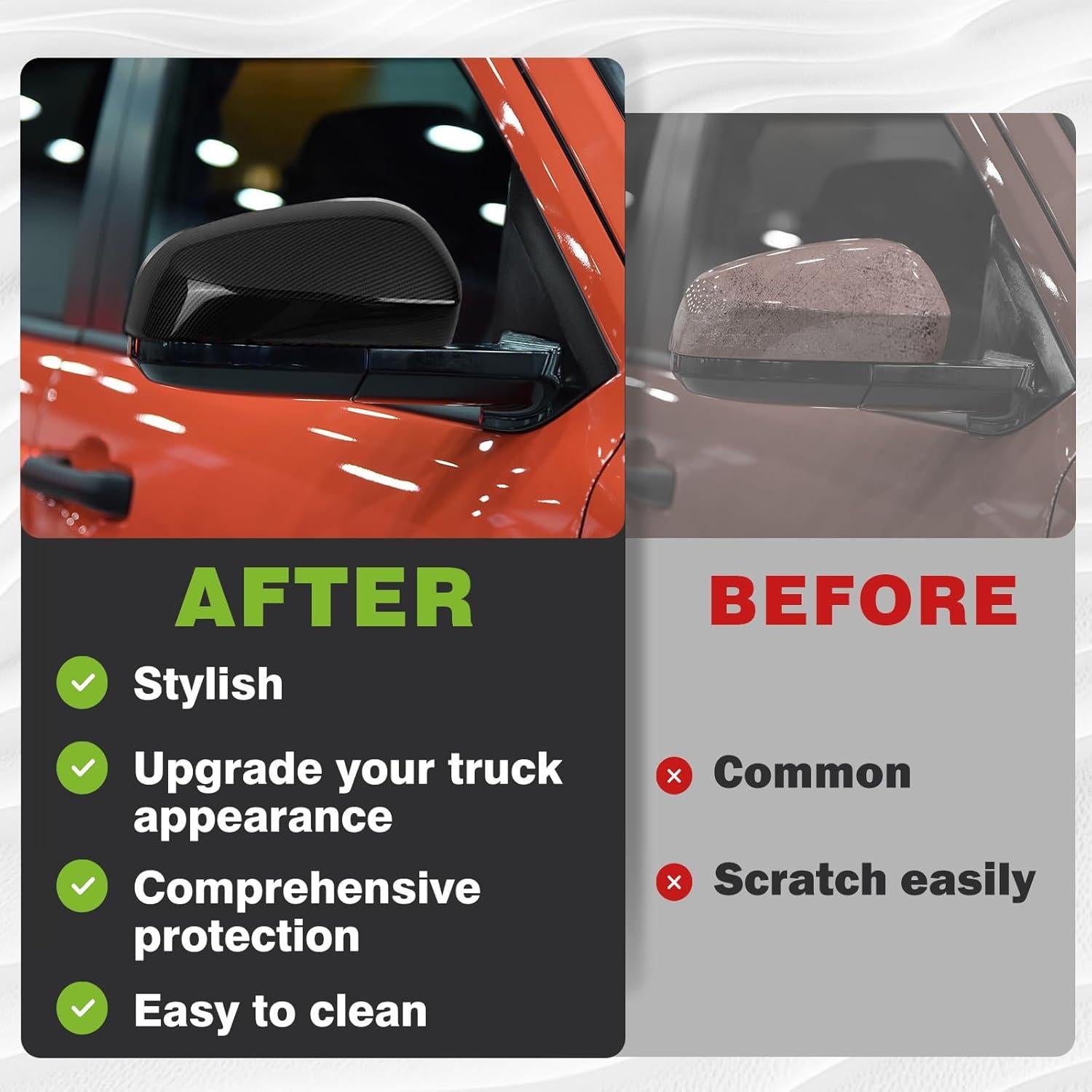 Cubierta Espejo Retrovisor Muslogy Toyota Tacoma 2024 Fibra Carbono