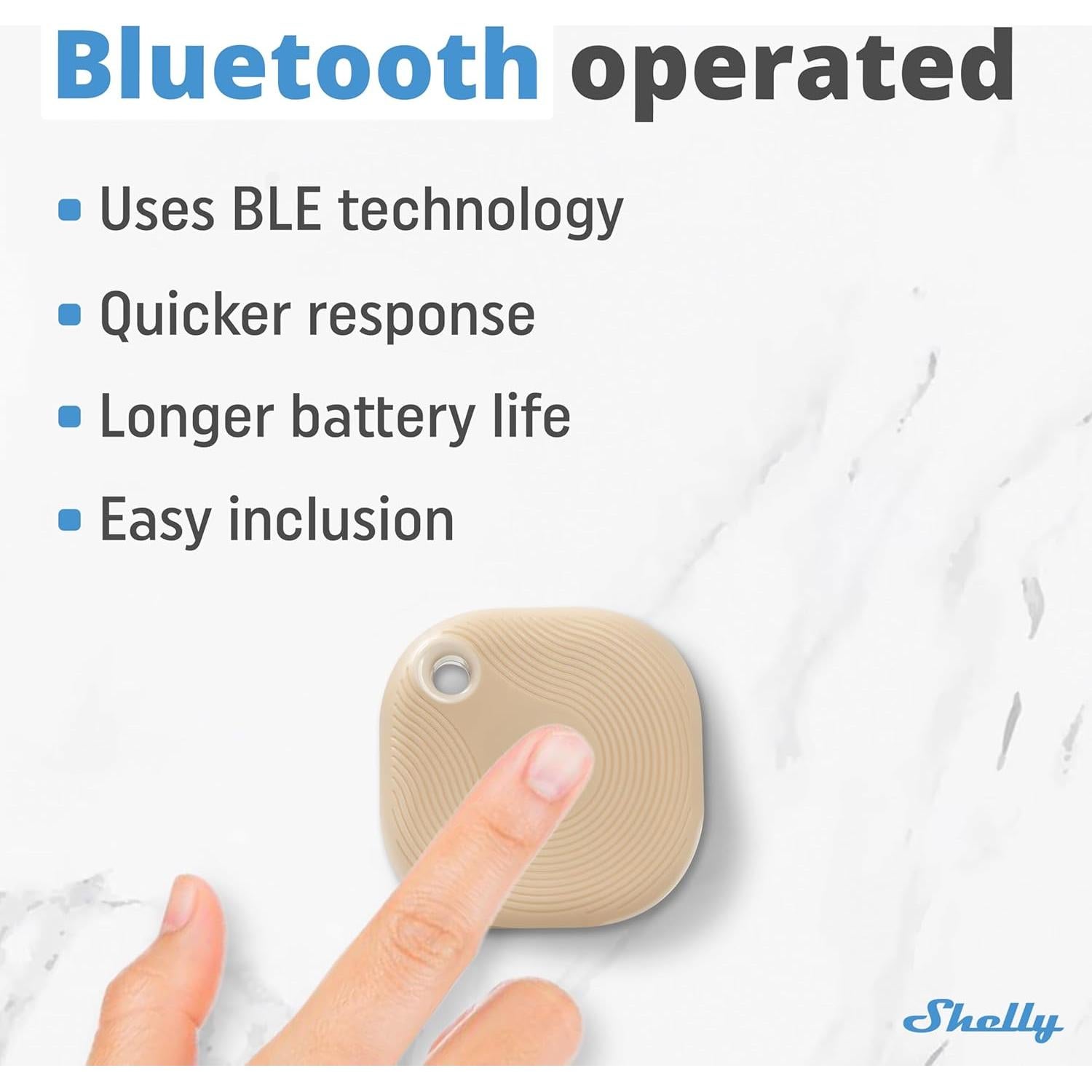 Botón Shelly Blu Tough Mocha | Control Bluetooth IP54