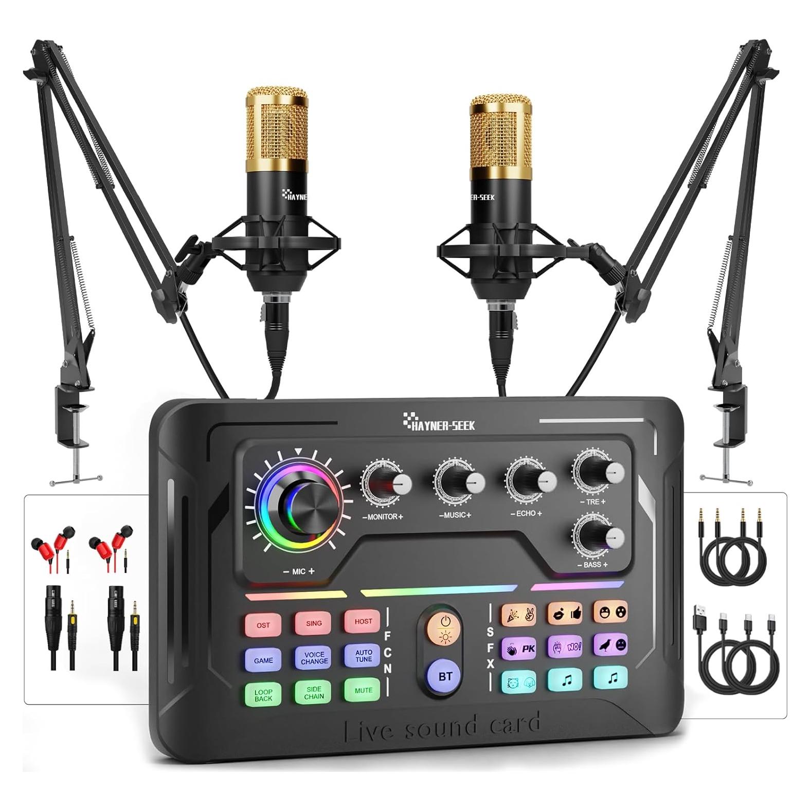 Paquete de Podcast para 2 Personas - Interfaz de Audio MHS133