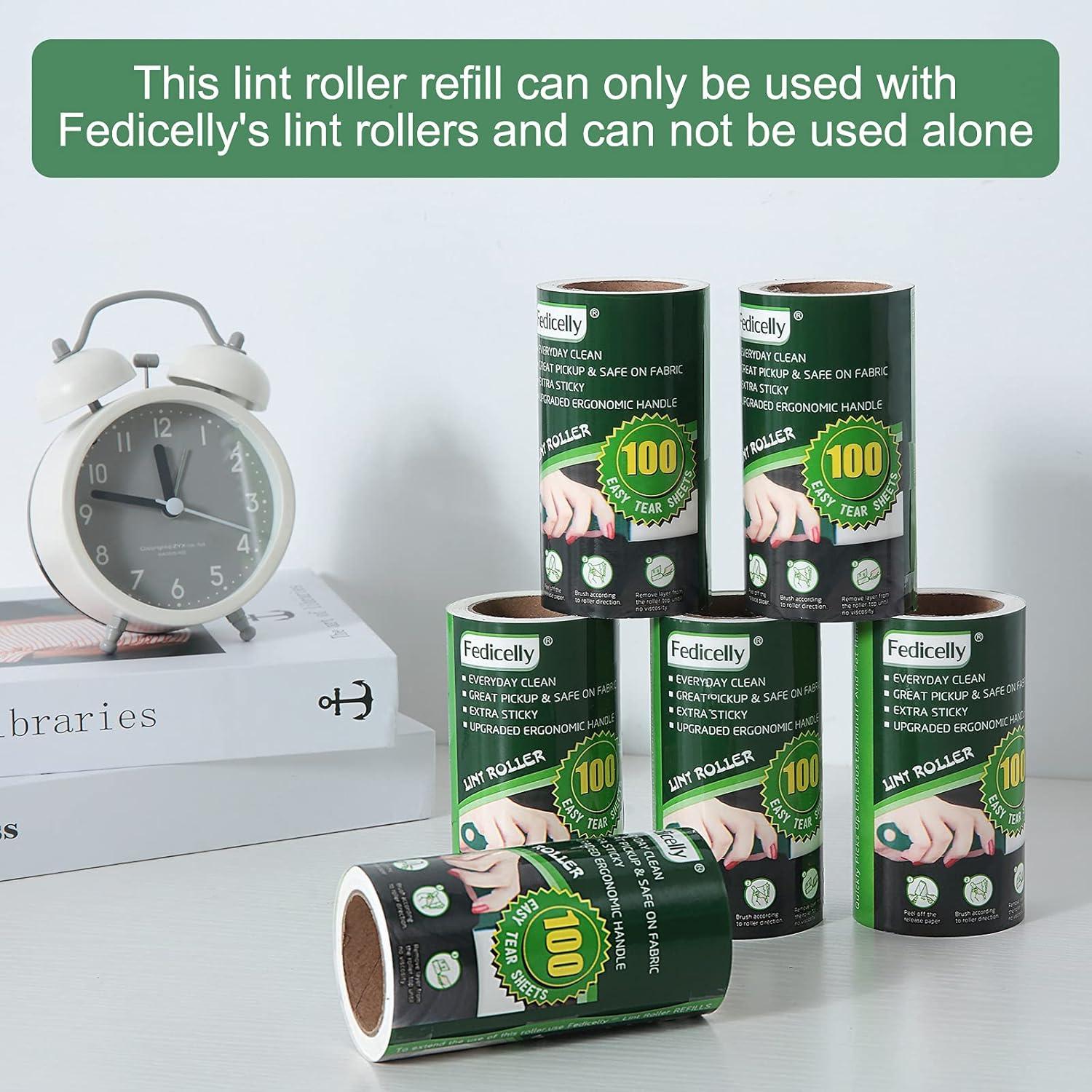 Rodillos Adhesivos Fedicelly para Pelos de Mascotas - 600 Hojas