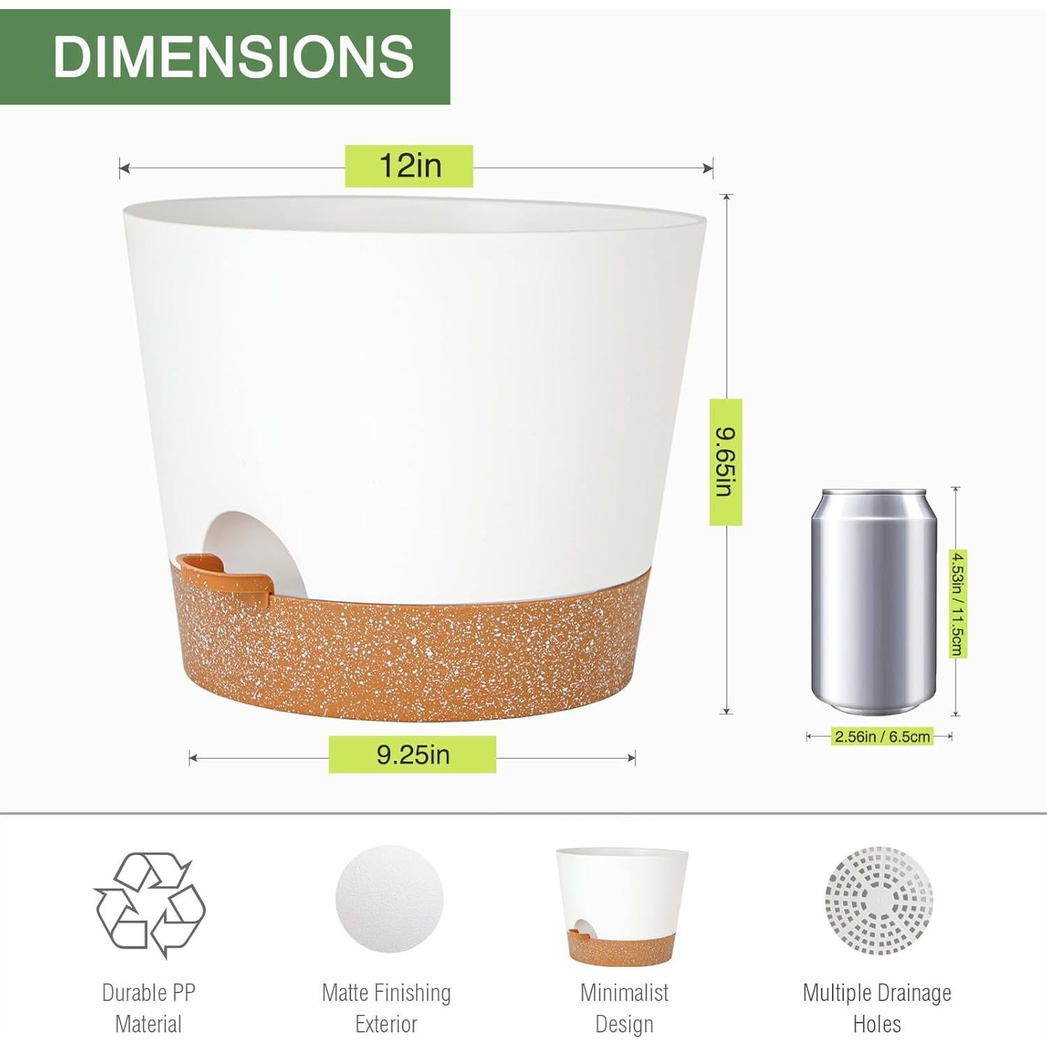 Maceta de Autorriego SwinDuck 30cm con Reservorio 1.78L