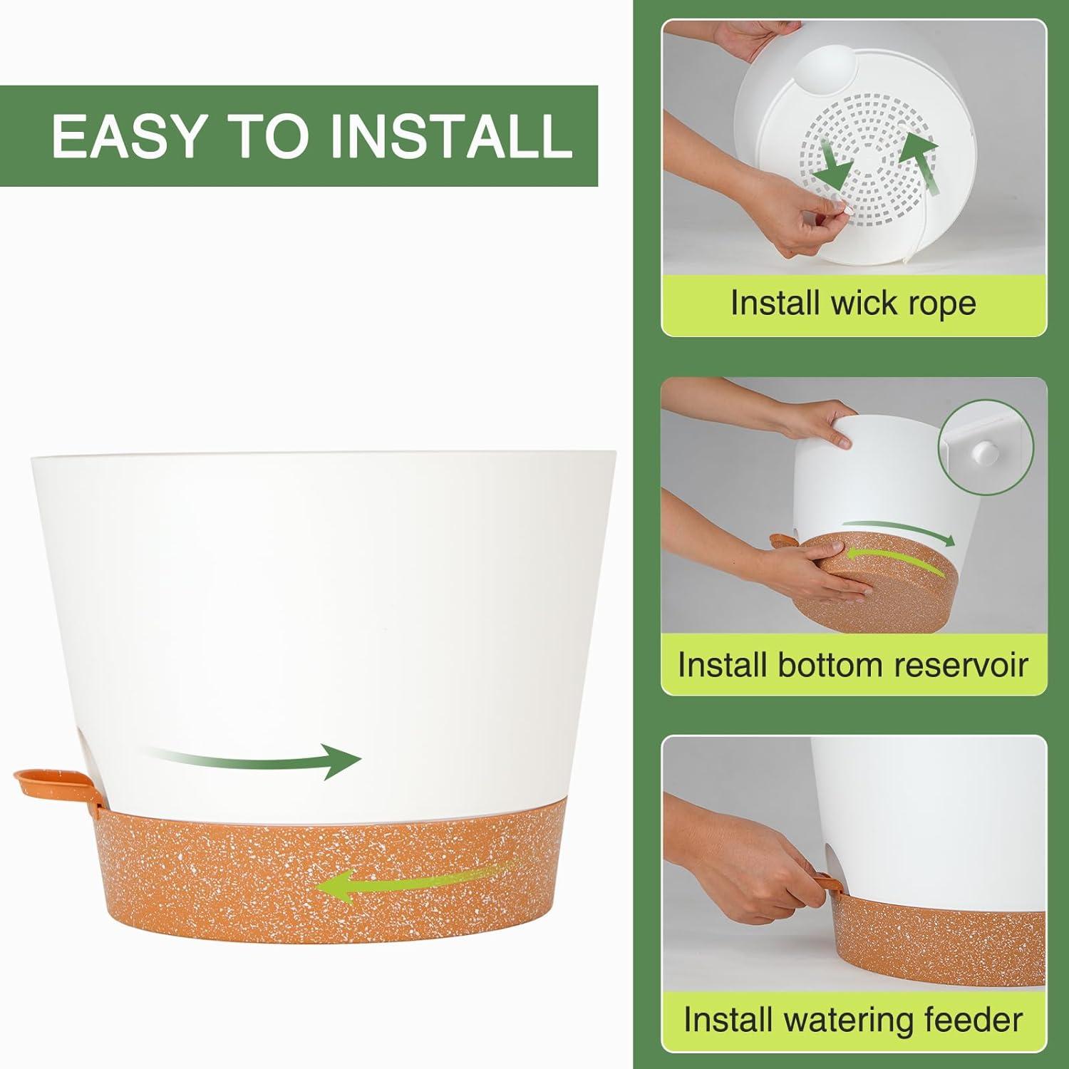 Maceta de Autorriego SwinDuck 30cm con Reservorio 1.78L