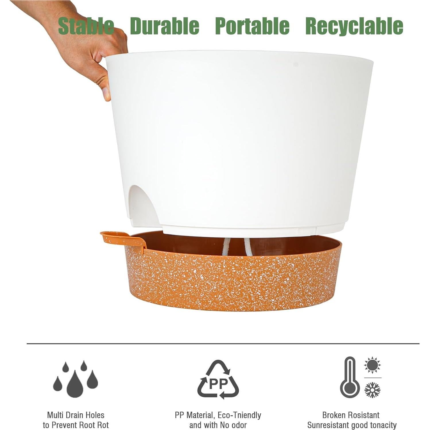 Maceta de Autorriego SwinDuck 30cm con Reservorio 1.78L