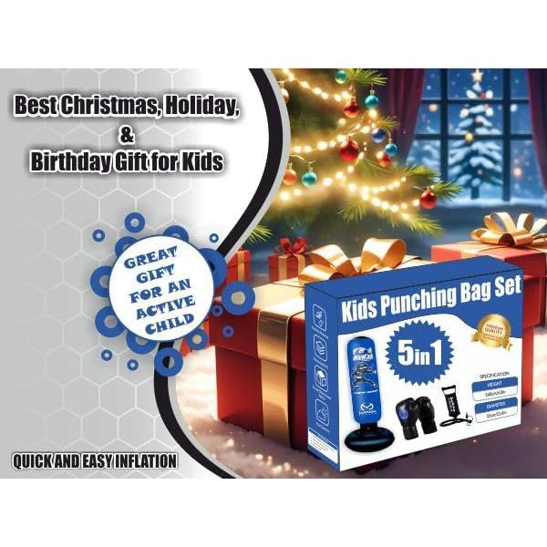 Bolsa de Boxeo Inflable Marwan Sports 5 en 1 para Niños