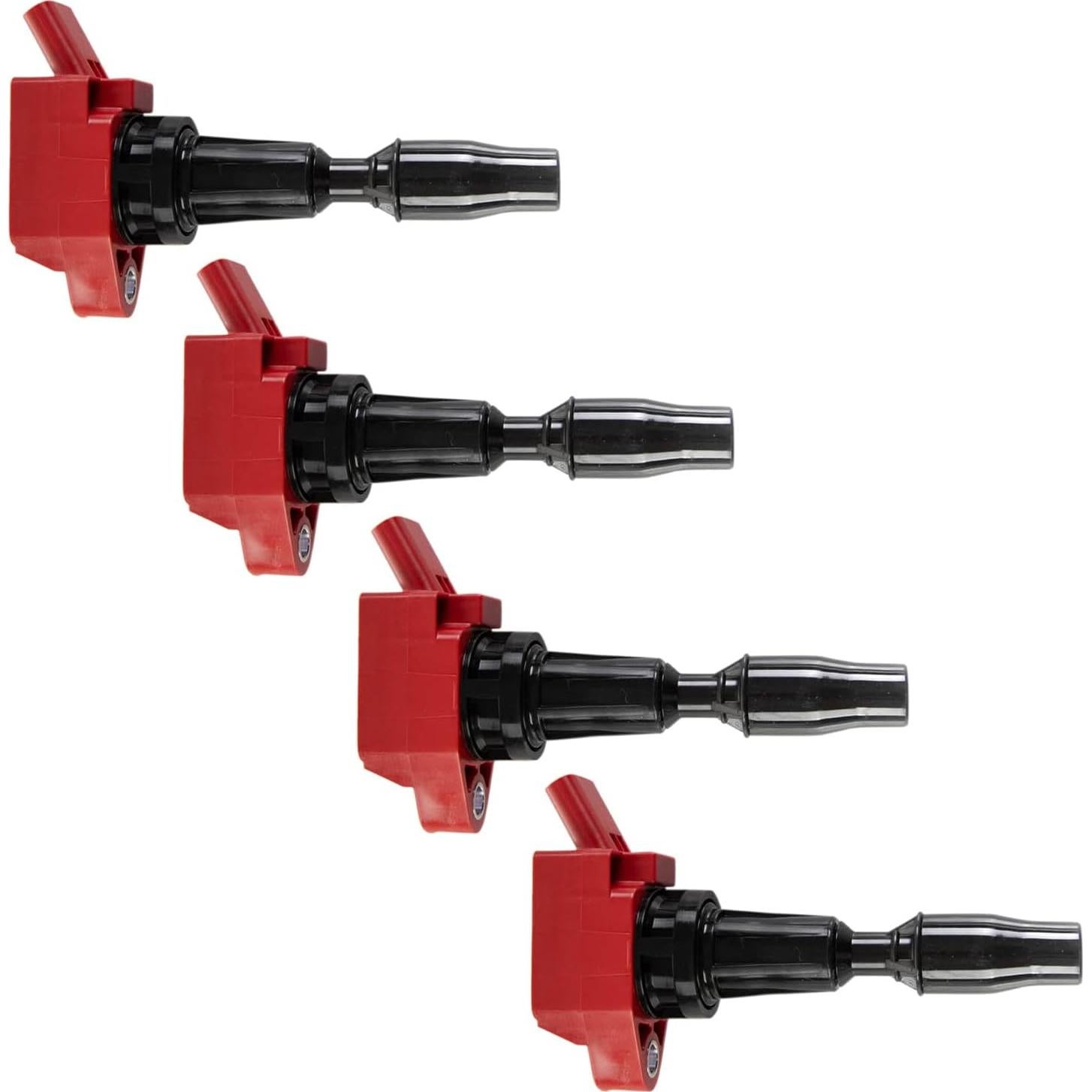 Juego de Bobinas de Encendido TRQ Rendimiento 4 Piezas Rojo