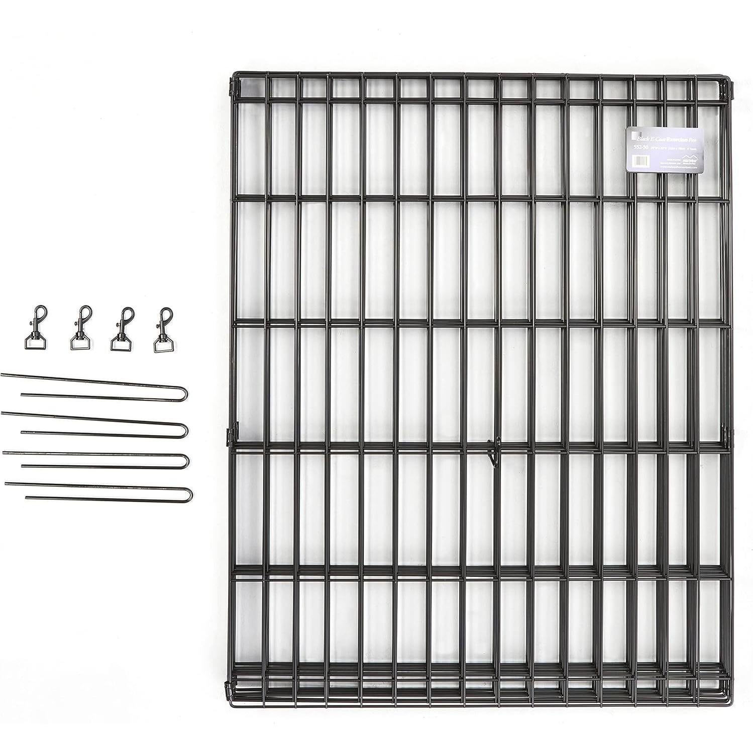 Pen de Ejercicio para Perros MidWest 24x24 Plegable Negro