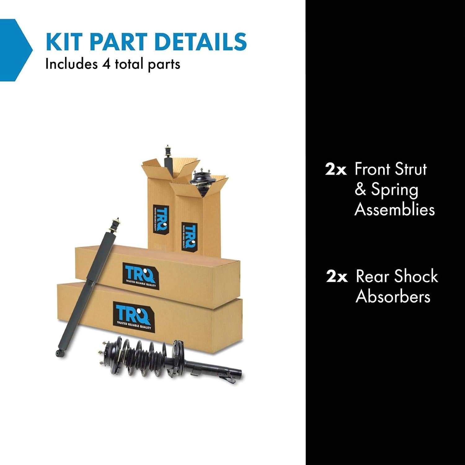 Kit de Strut y Amortiguador TRQ SKA60929 para Ford Focus 2000-2005