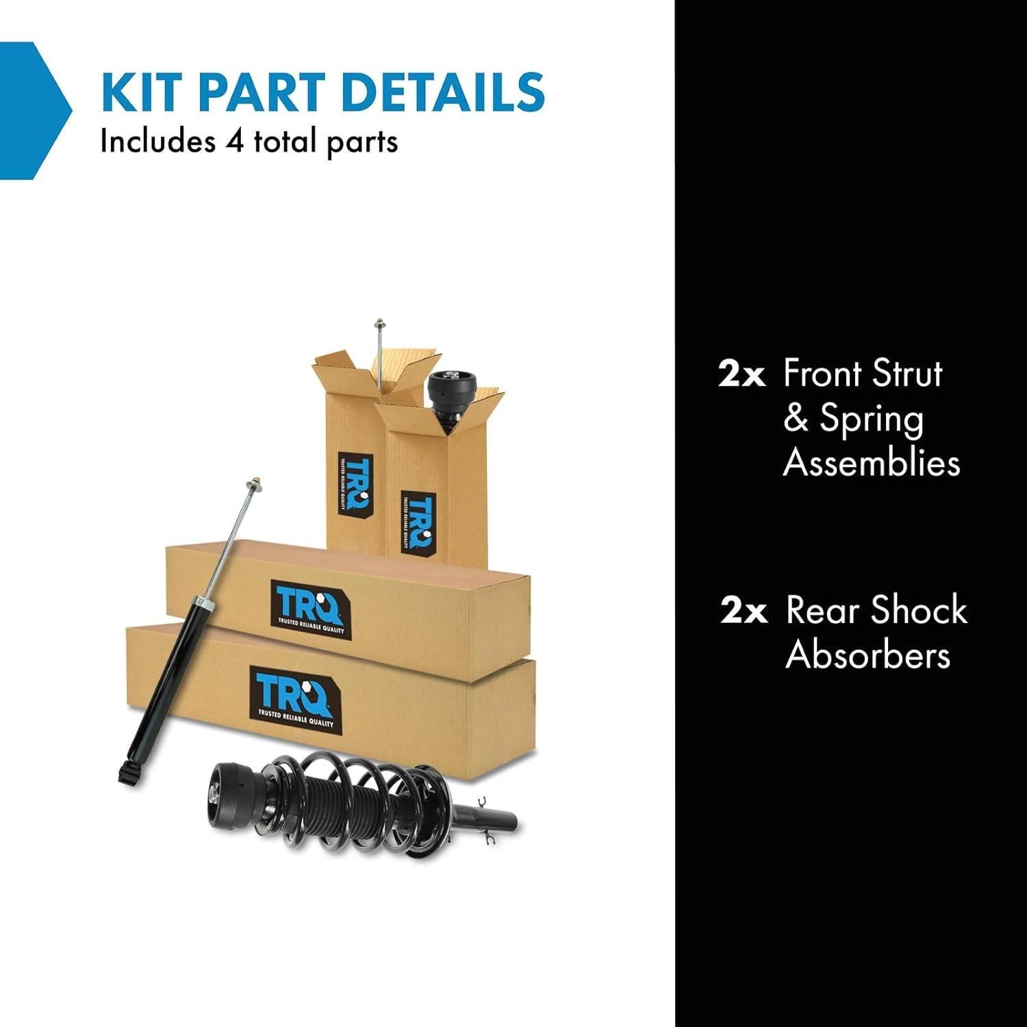 Kit de Strut y Amortiguador TRQ SKA60921 para VW 1998-2010