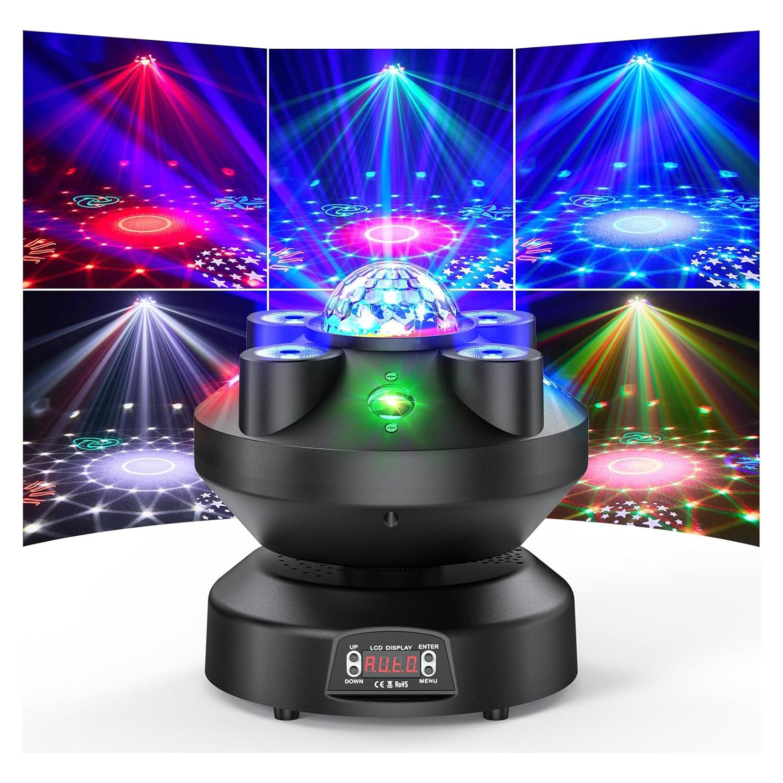 Luces de Fiesta DJ Strobe Warmdance 3 en 1 RGBW 540°
