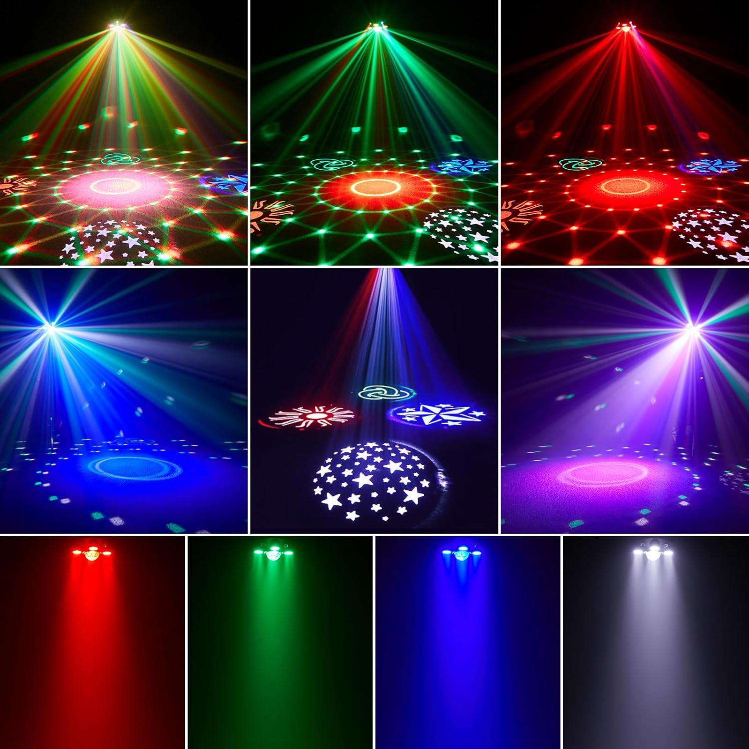 Luces de Fiesta DJ Strobe Warmdance 3 en 1 RGBW 540°