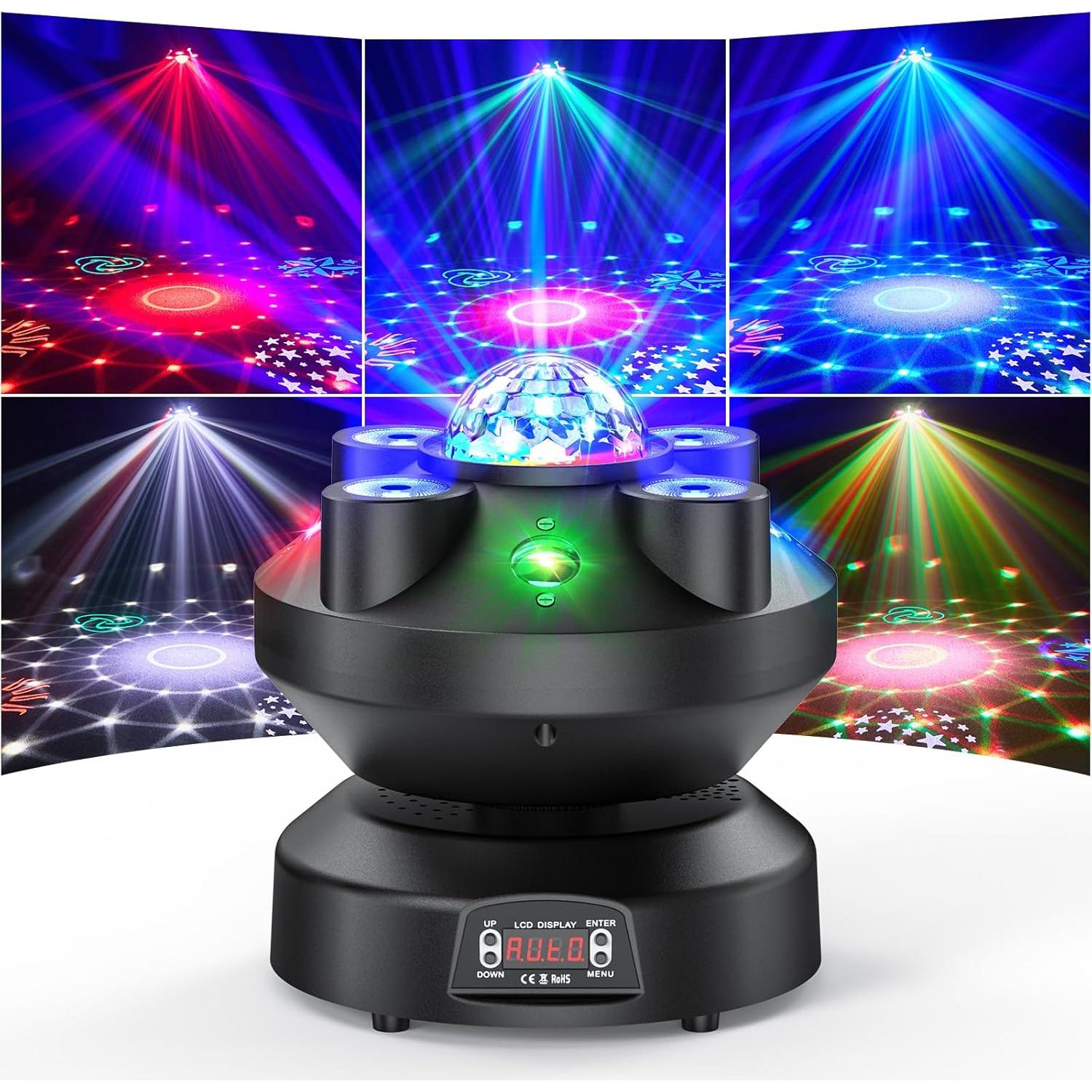 Luces de Fiesta DJ Strobe Warmdance 3 en 1 RGBW 540°