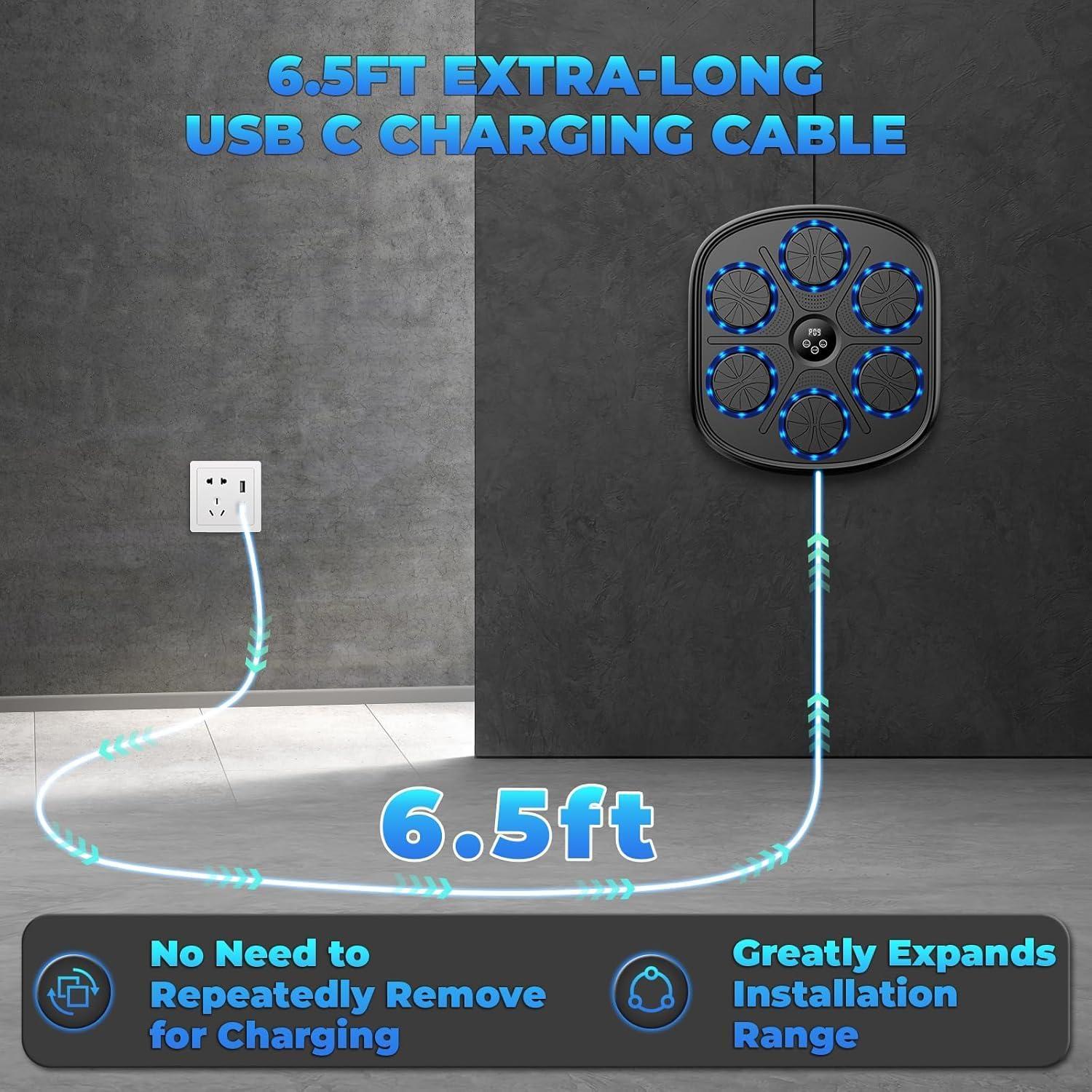 Máquina de Boxeo Musical Heetipuk MBT-03 Pared Bluetooth Ajustable