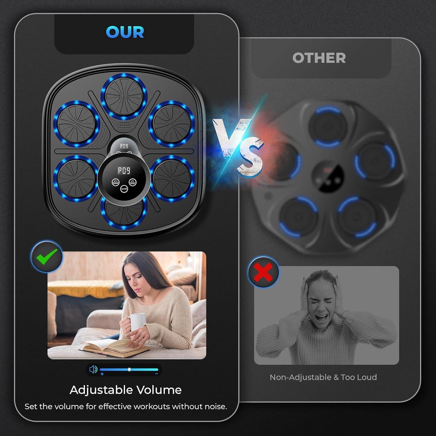 Máquina de Boxeo Musical Heetipuk MBT-03 Pared Bluetooth Ajustable