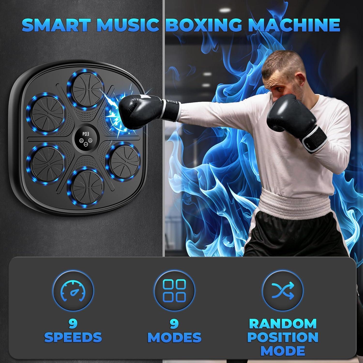 Máquina de Boxeo Musical Heetipuk MBT-03 Pared Bluetooth Ajustable