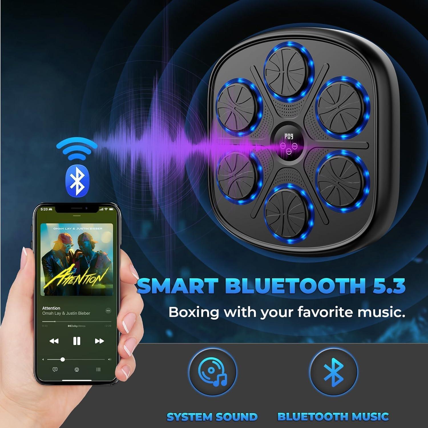 Máquina de Boxeo Musical Heetipuk MBT-03 Pared Bluetooth Ajustable