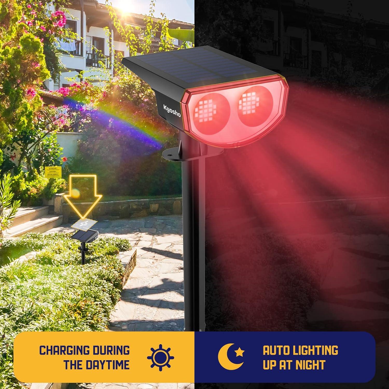 Luces Solares Multicolor Kyosho 38 LEDs IP67 2 Paquete