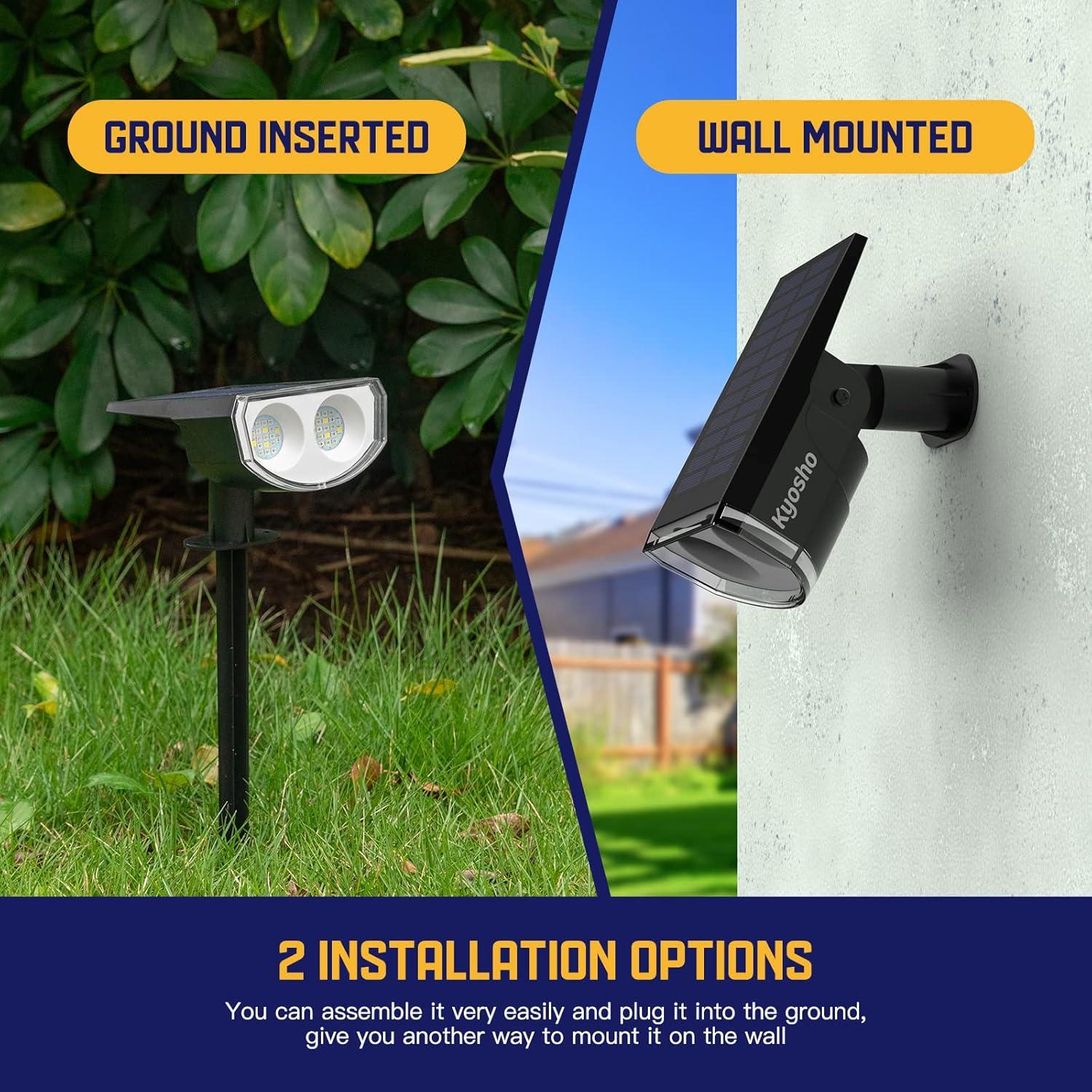 Luces Solares Multicolor Kyosho 38 LEDs IP67 2 Paquete