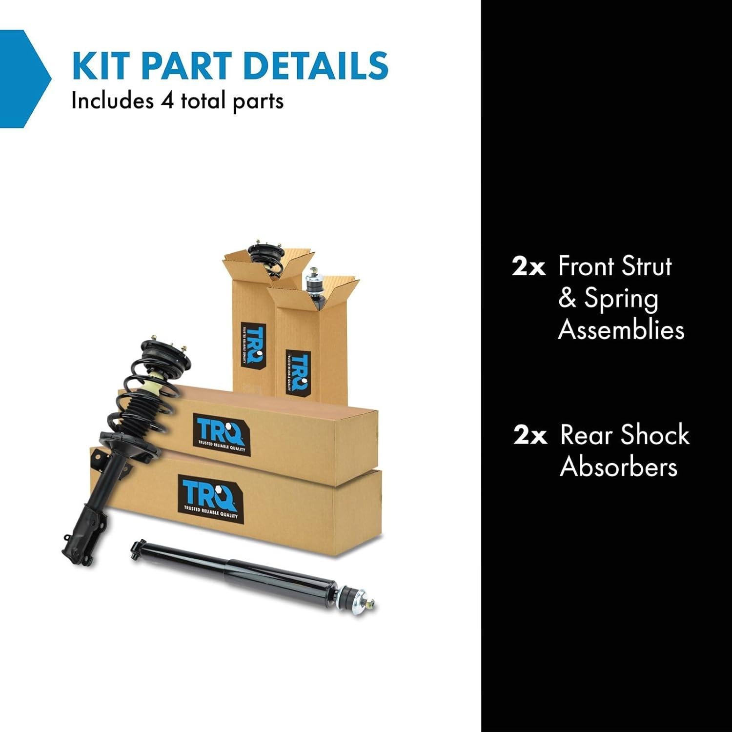 Kit de Strut y Amortiguador TRQ SKA61013 para Ford Mustang 2005-2010