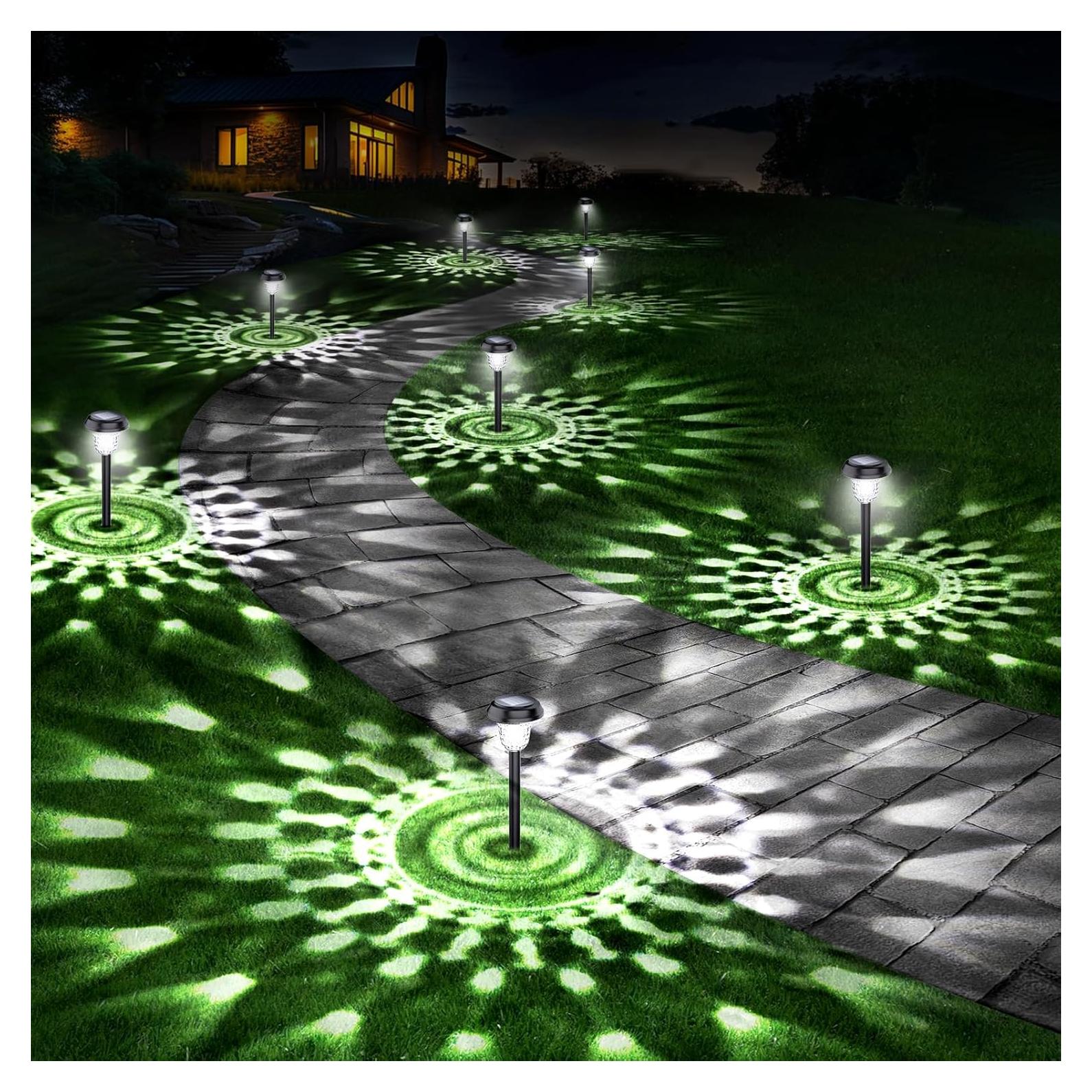 Luces Solares AUVERI 10 Unidades LED Blanco Frío Jardín
