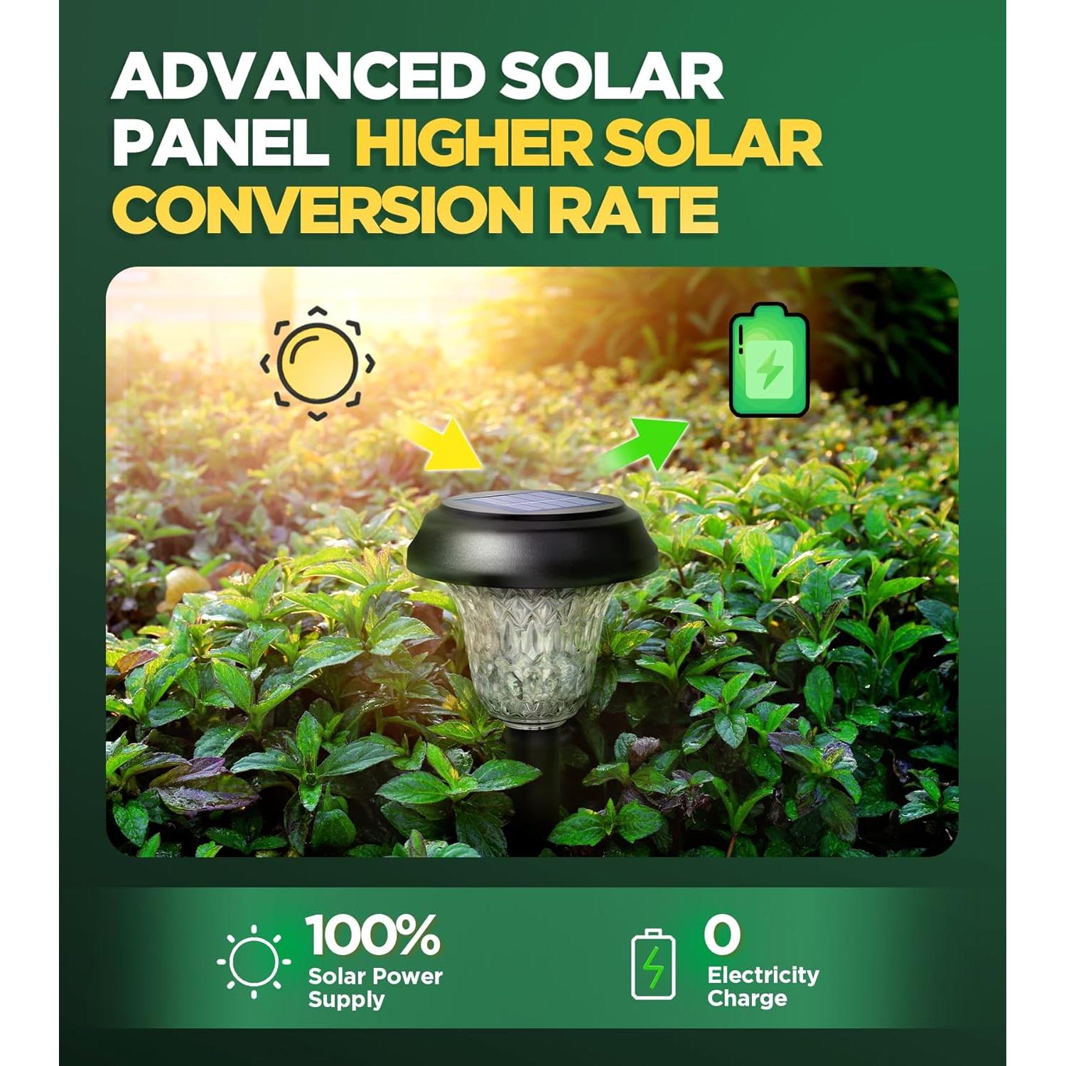 Luces Solares AUVERI 10 Unidades LED Blanco Frío Jardín