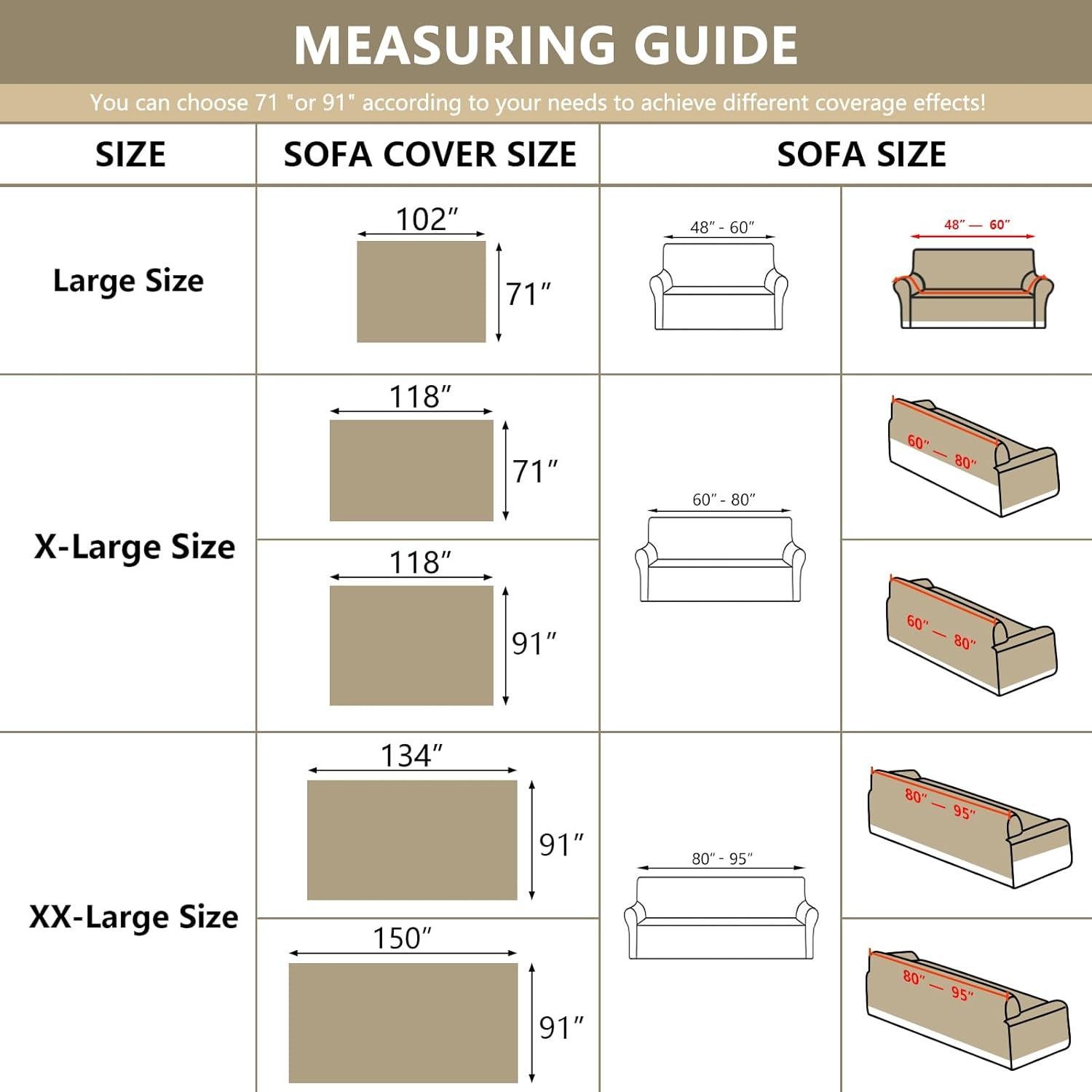 Funda de Sofá MYSKY HOME Chenille Beige 1,70 kg 2 Cojines
