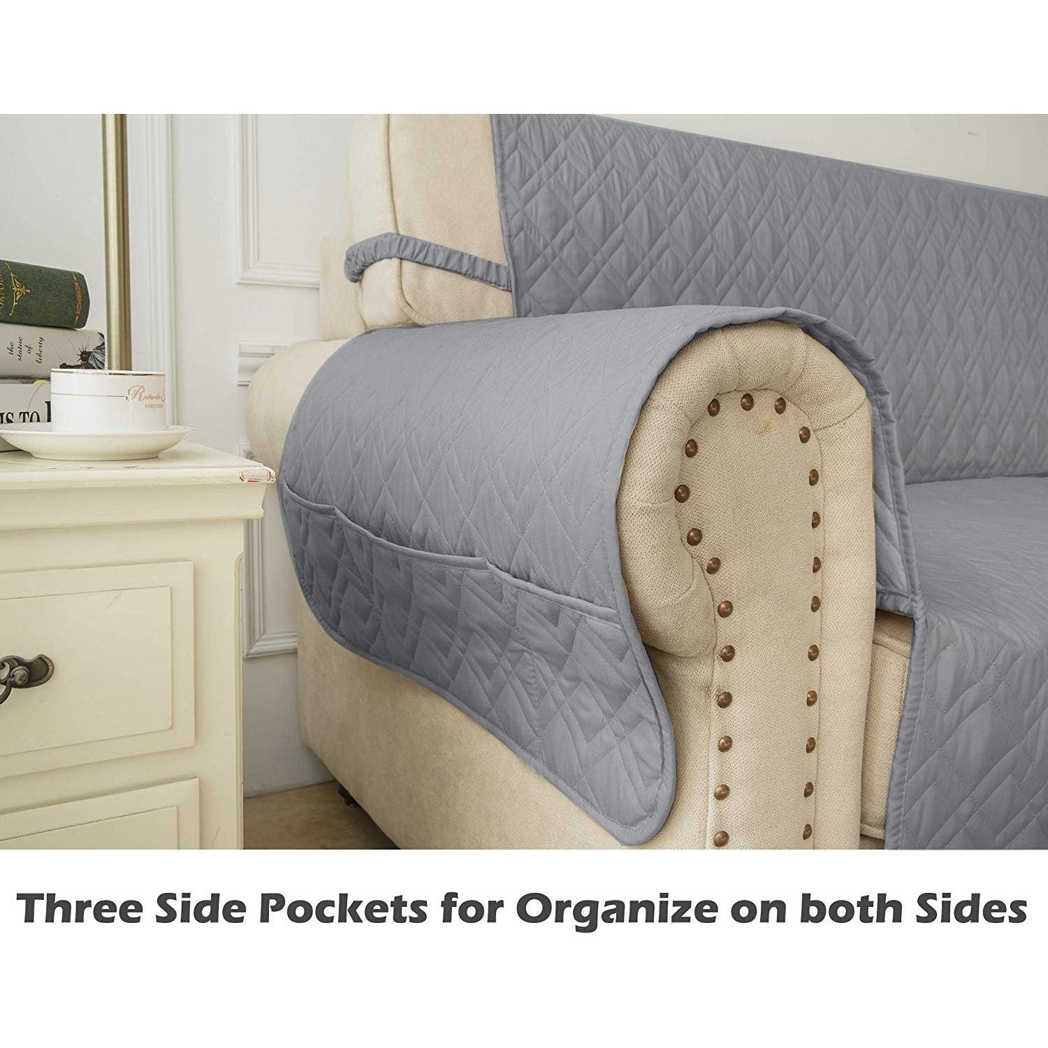 Funda Reclinable Ameritex Impermeable Antideslizante Gris