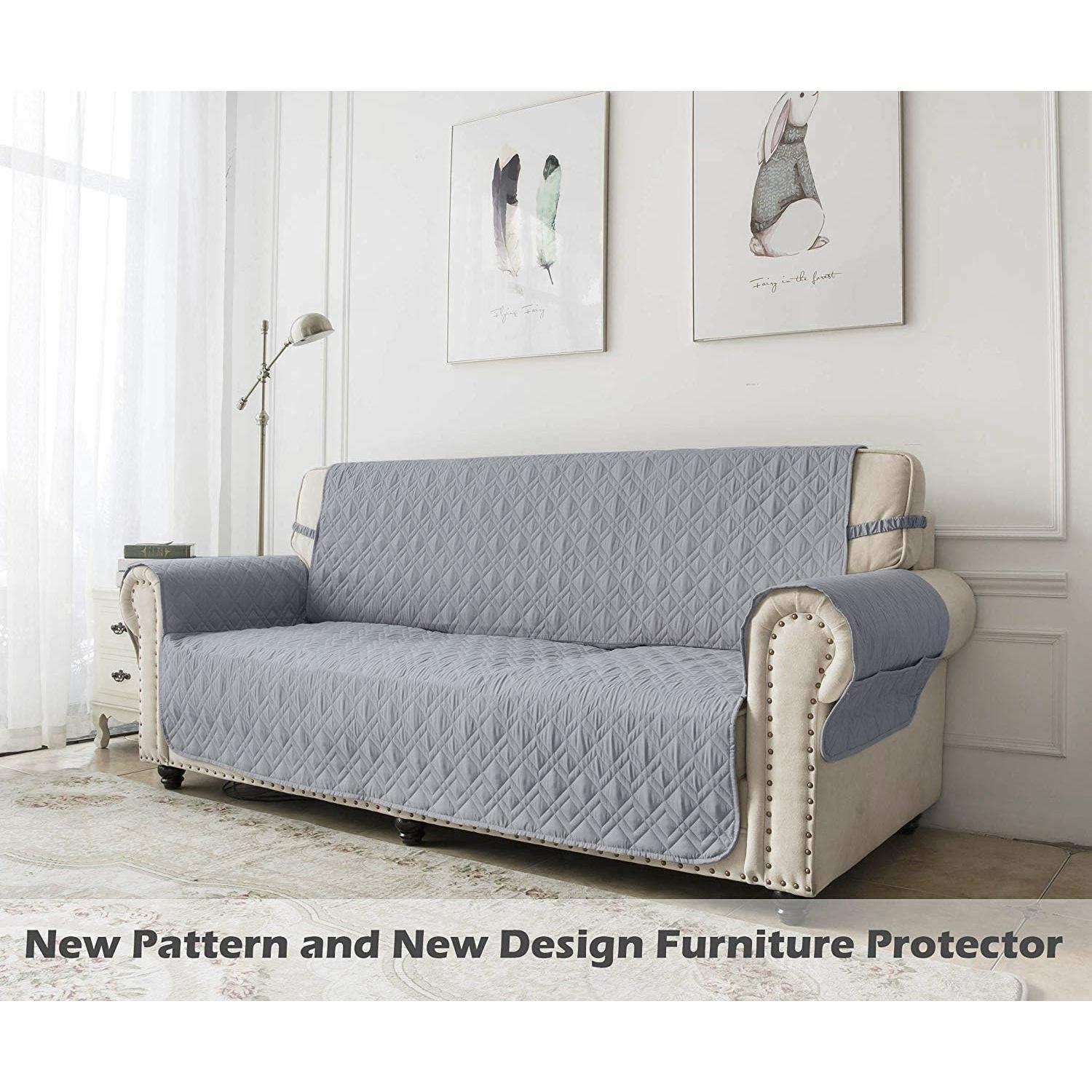 Funda Reclinable Ameritex Impermeable Antideslizante Gris