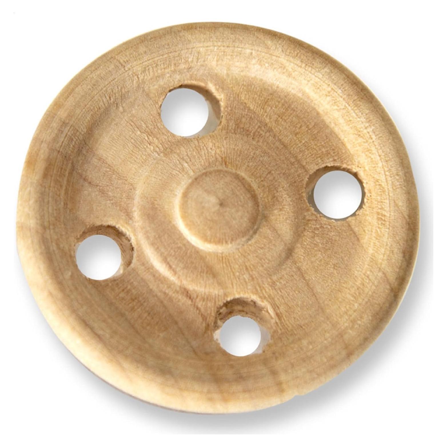 Ruedas de dirección de juguete de madera Pinehurst 3.18 cm - Paquete de 5