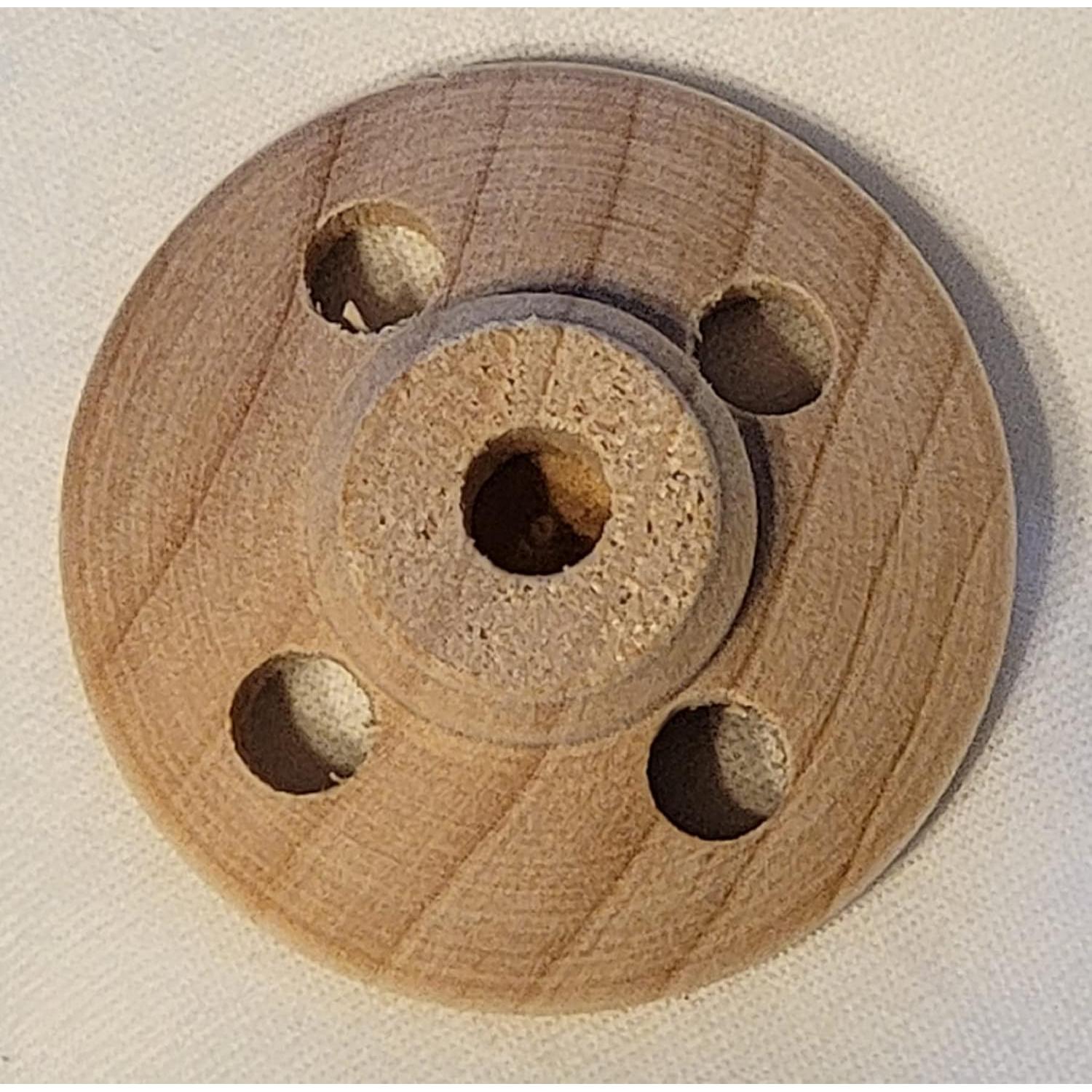 Ruedas de dirección de juguete de madera Pinehurst 3.18 cm - Paquete de 5