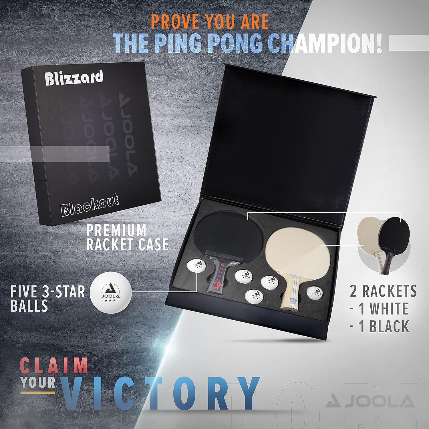 Juego de Palas de Ping Pong JOOLA Blizzard y Blackout