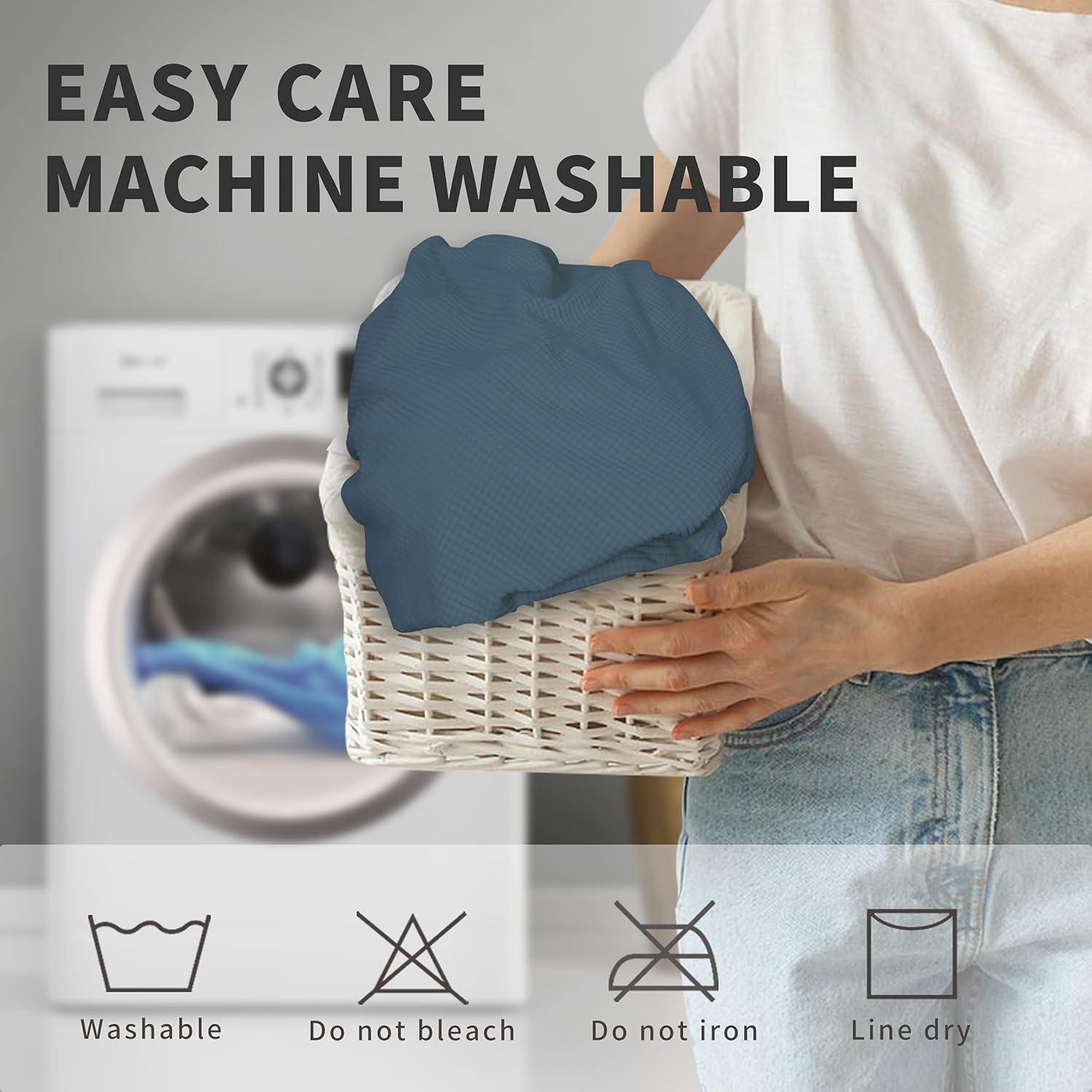 Funda de Silla Easy-Going Impermeable Set de 6 Azul Pizarra