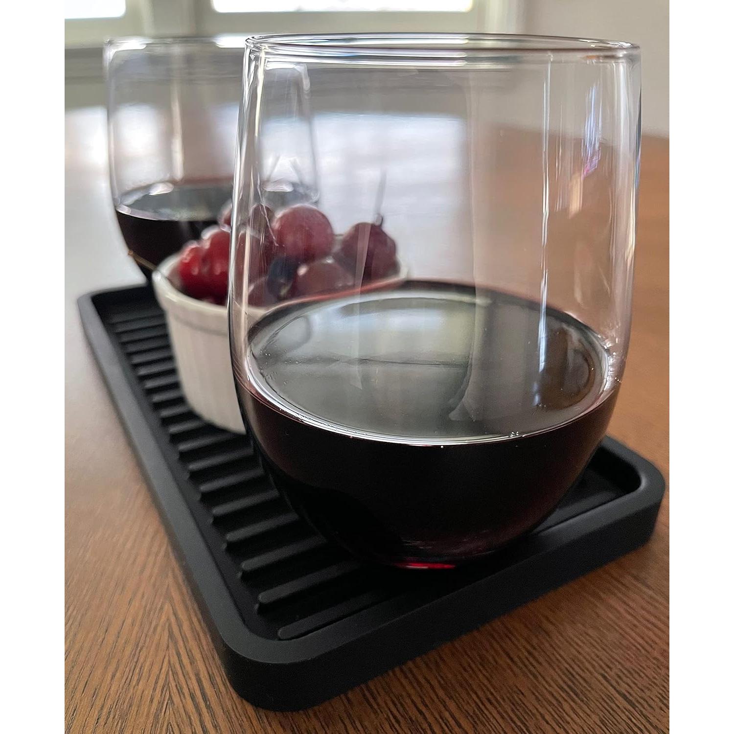 Bandeja Organizadora de Fregadero Happitasa Silicona Negra 25.4x13.3cm