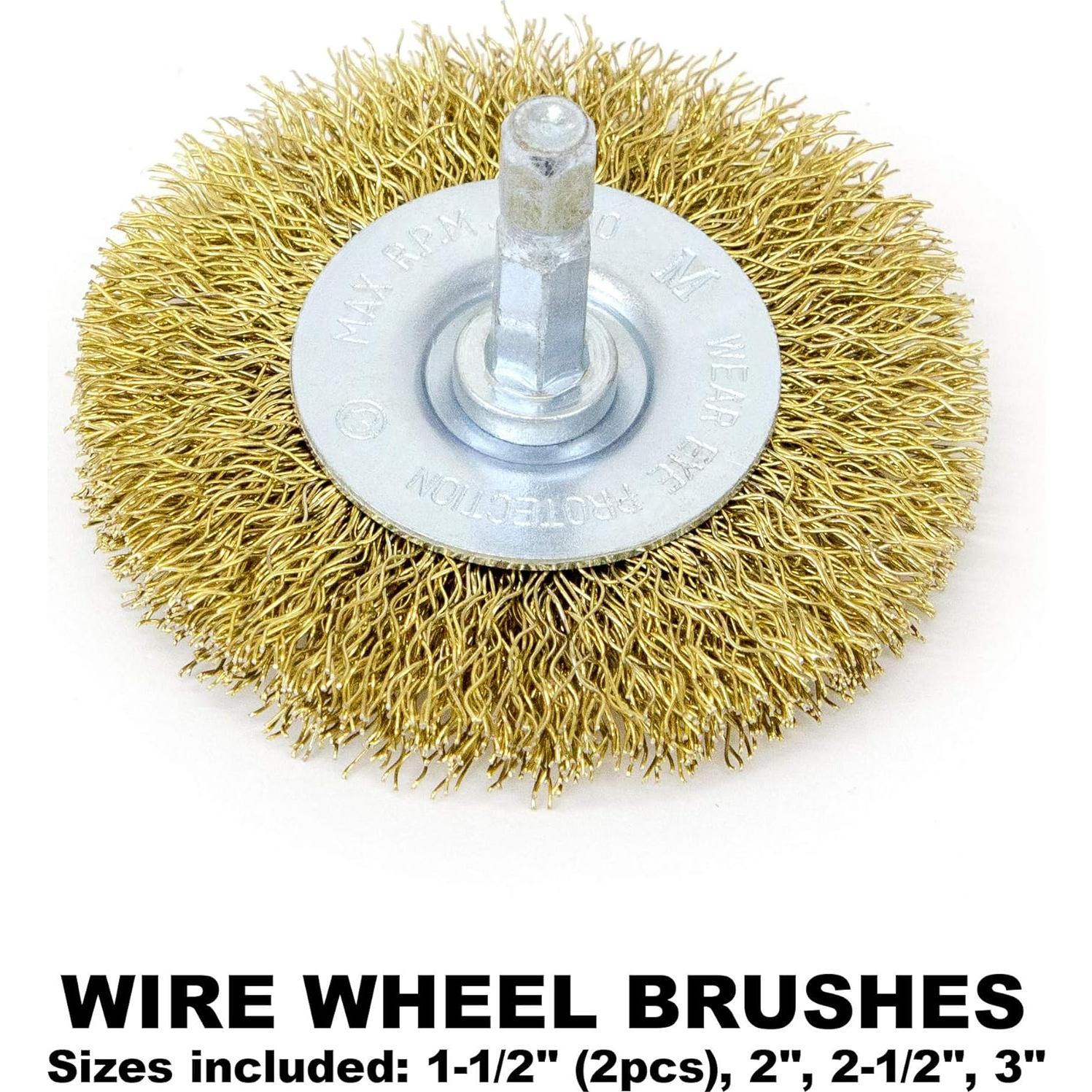 Juego de Cepillos de Rueda de Alambre Mibro 971531 - 6 Piezas