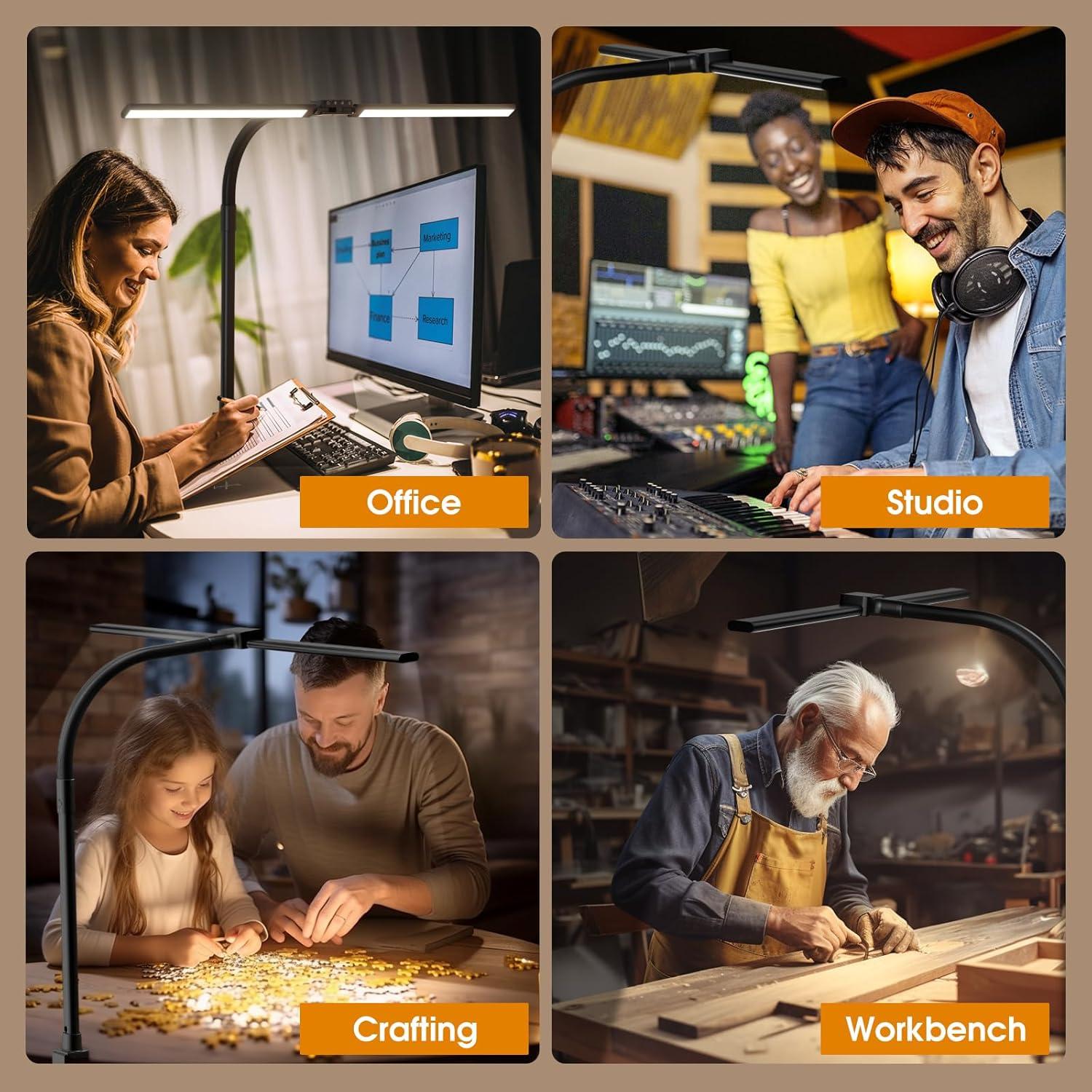 Lámpara de Escritorio LED SIBRILLE YS-TL23065 Negra Dimmable