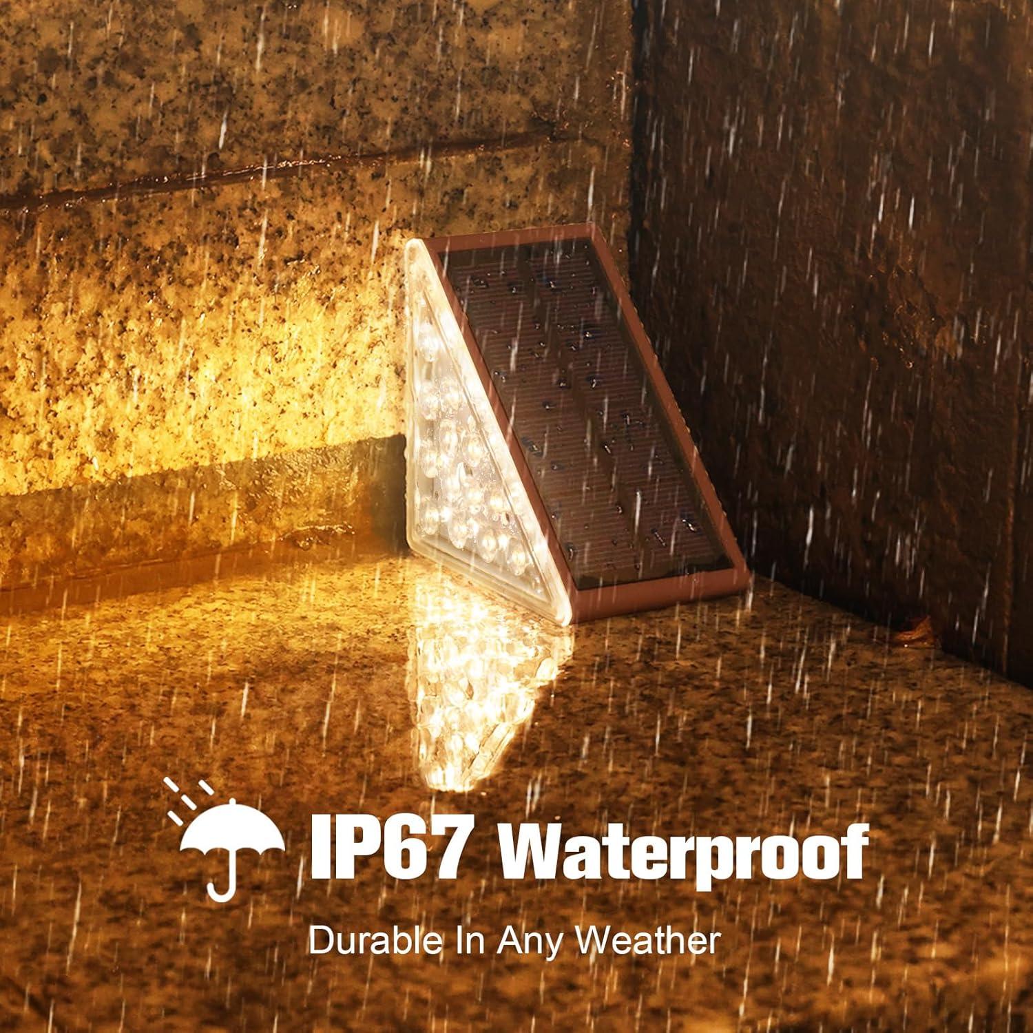 Luz Solar para Escalones VOLISUN 6 Pzs LED Impermeable