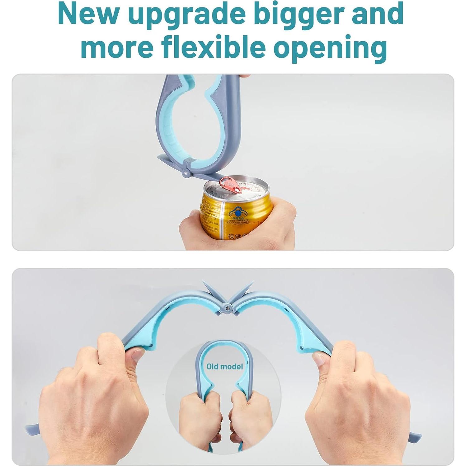 Abrebotellas 5 en 1 HenSan Azul Claro para Manos Débiles