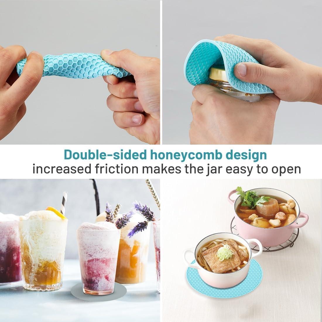 Abrebotellas 5 en 1 HenSan Azul Claro para Manos Débiles