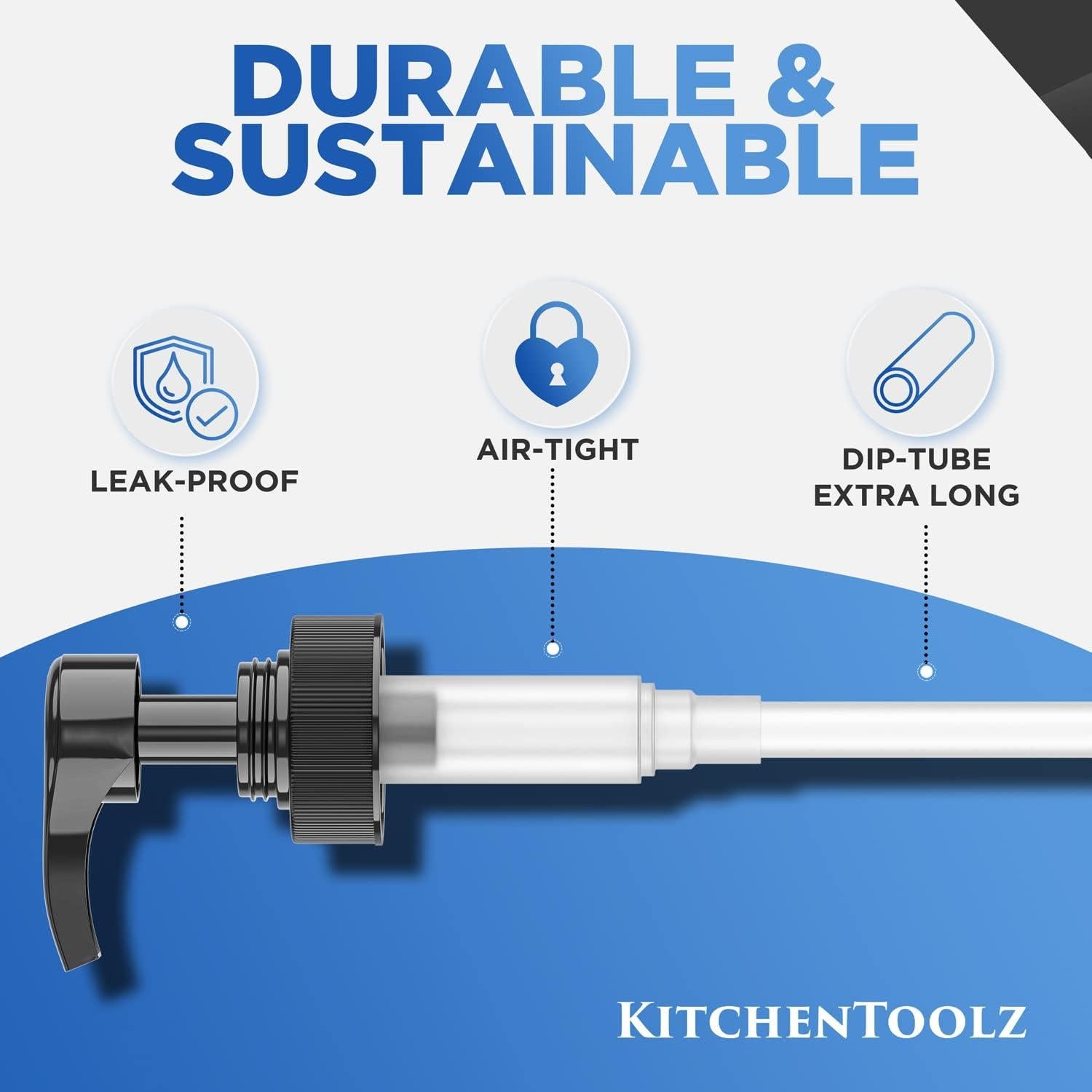 Dispensador de bomba de galón Kitchentoolz - Paquete de 2