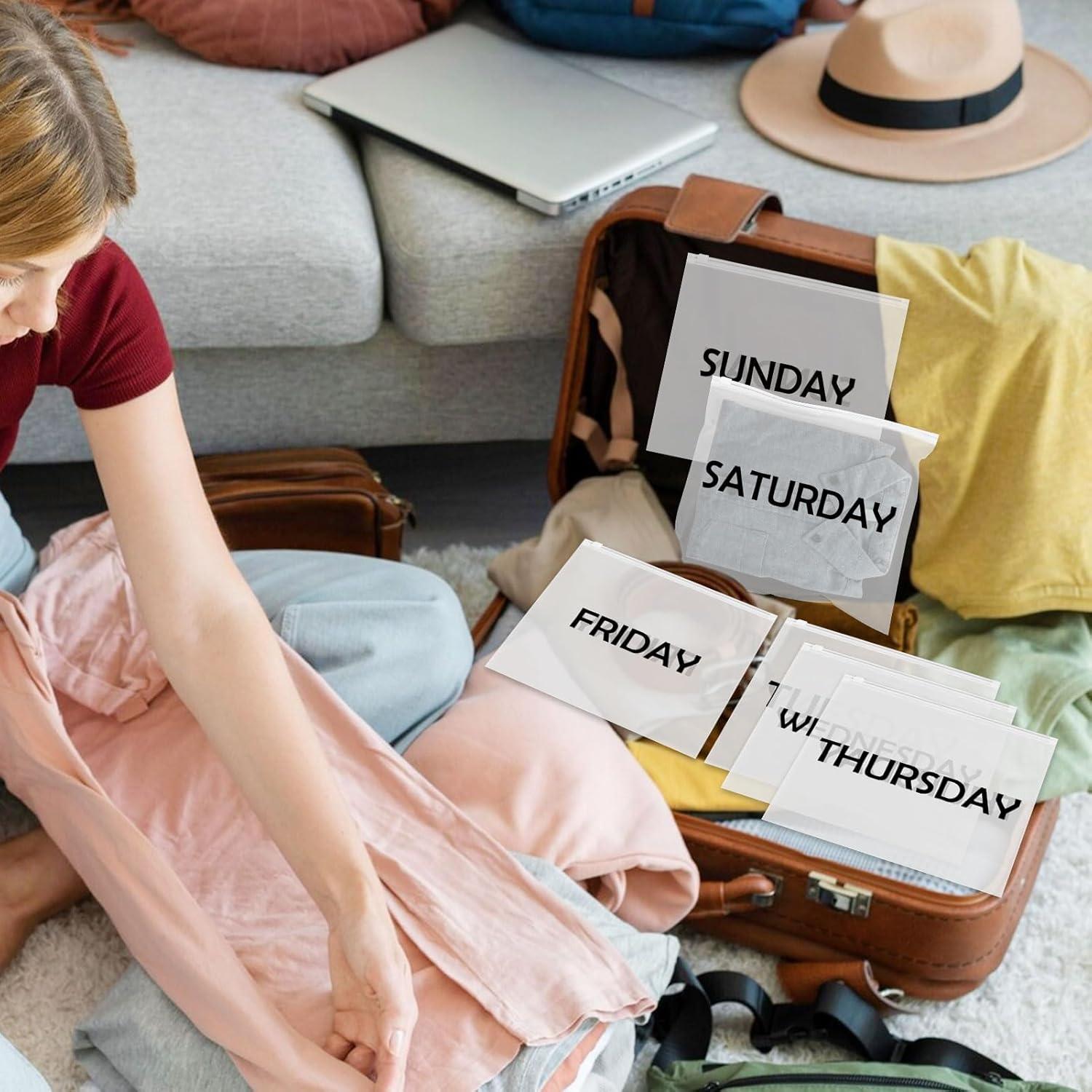 14 Piezas Cubos de Empaque Ximalun para Viaje - Días de la Semana