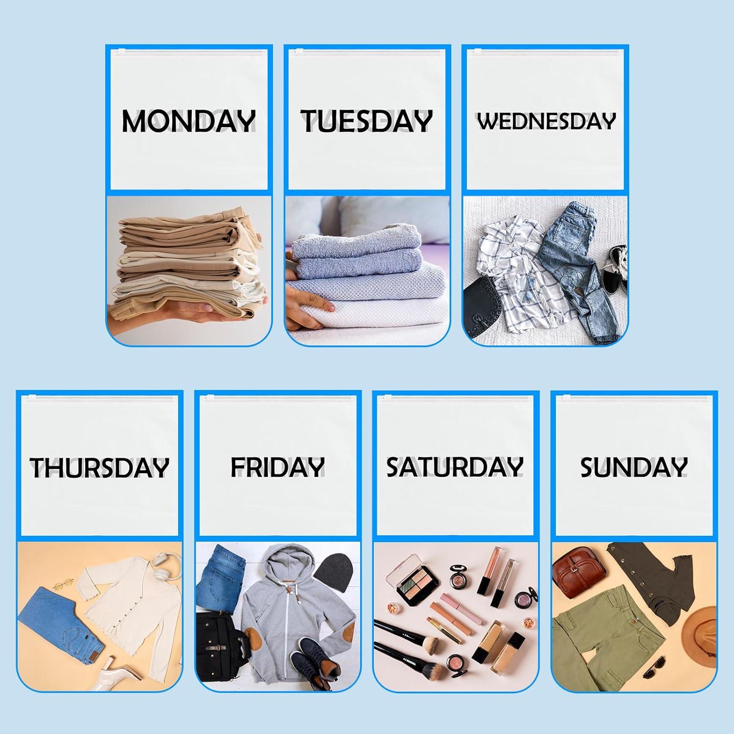 14 Piezas Cubos de Empaque Ximalun para Viaje - Días de la Semana