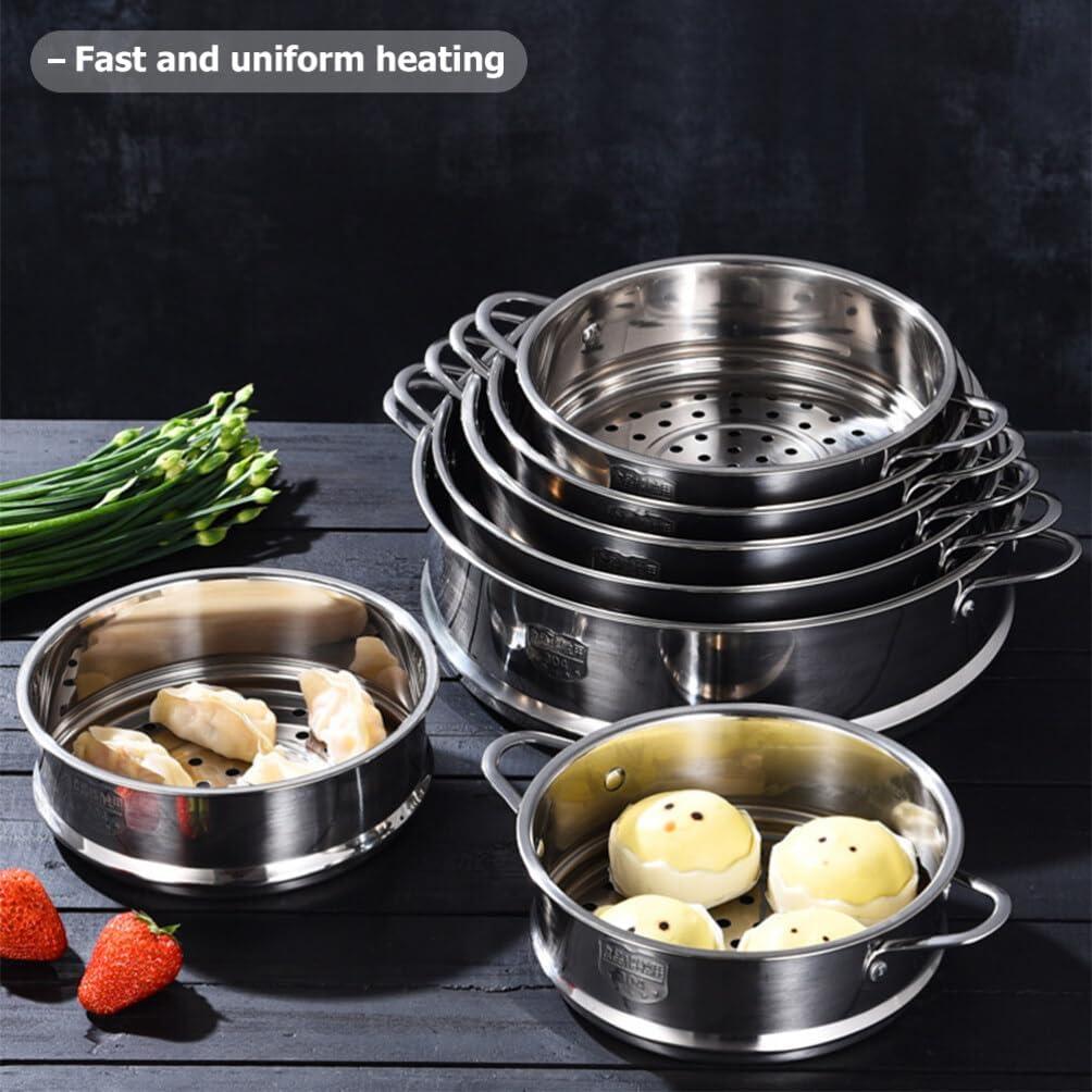 Cesta de Acero Inoxidable Kichvoe 23.6x22x7.7 cm para Cocción