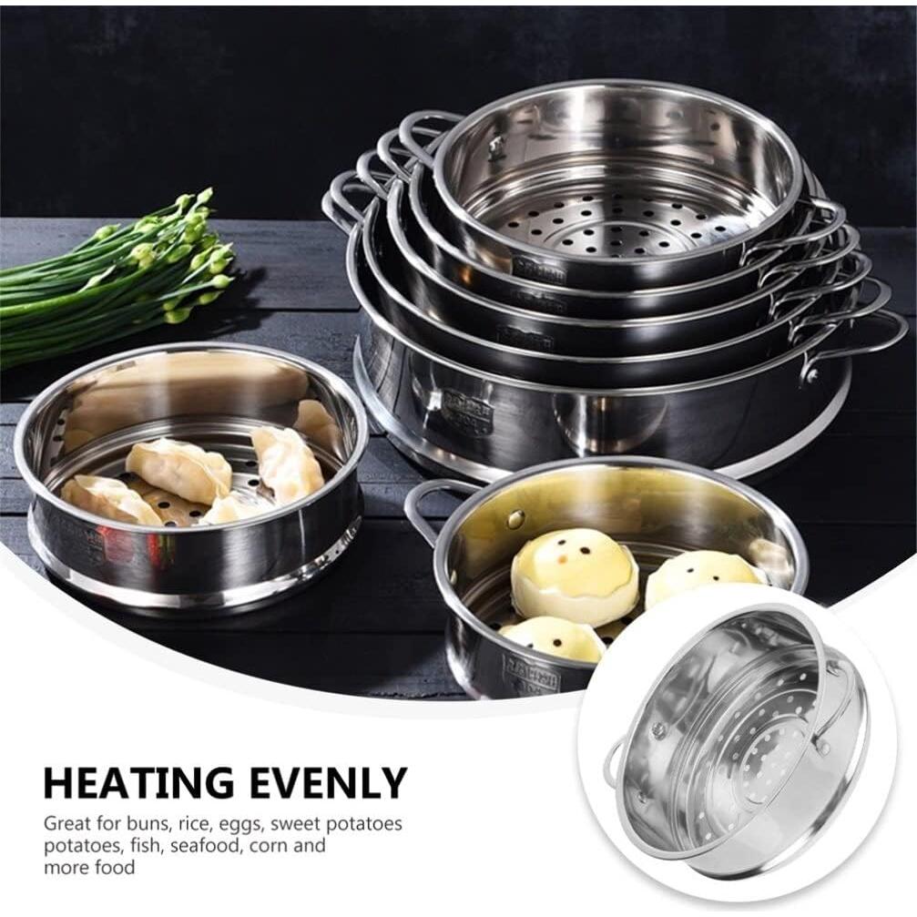 Cesta de Acero Inoxidable Kichvoe 23.6x22x7.7 cm para Cocción