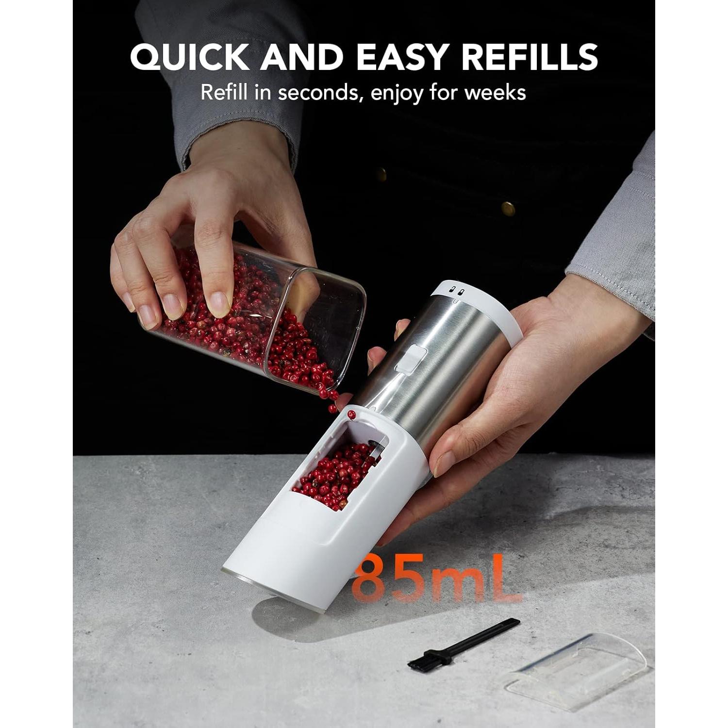 Juego de Molinillos Eléctricos de Sal y Pimienta FORLIM 2 Pzas