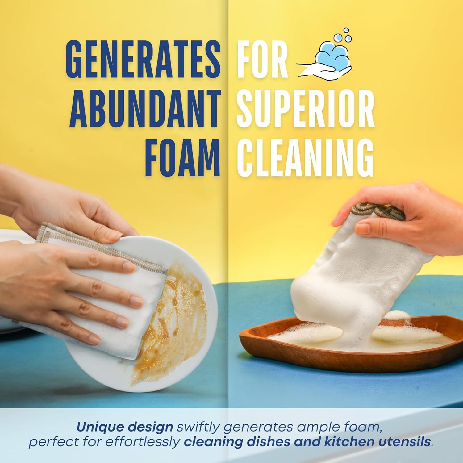 Paños de Cocina Mother-Earth, Algodón Ultra Absorbente, 6 Unidades